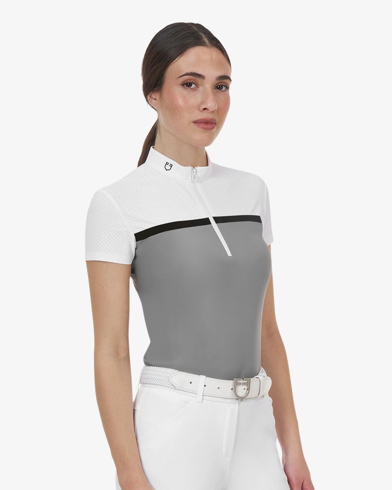 Polo concorso donna Equestro Ridertechnology tessuto traforato