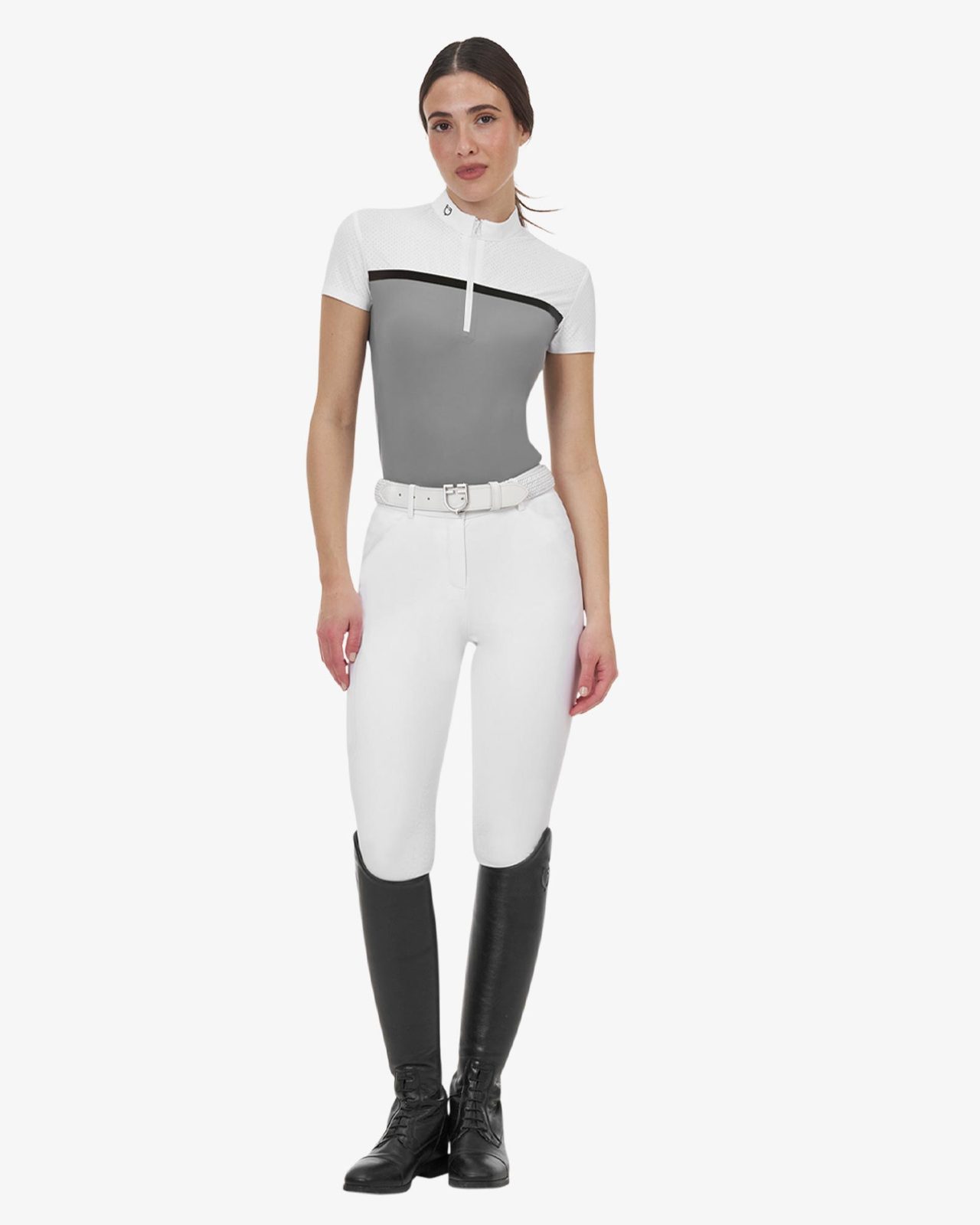 Polo concorso donna Equestro Ridertechnology tessuto traforato