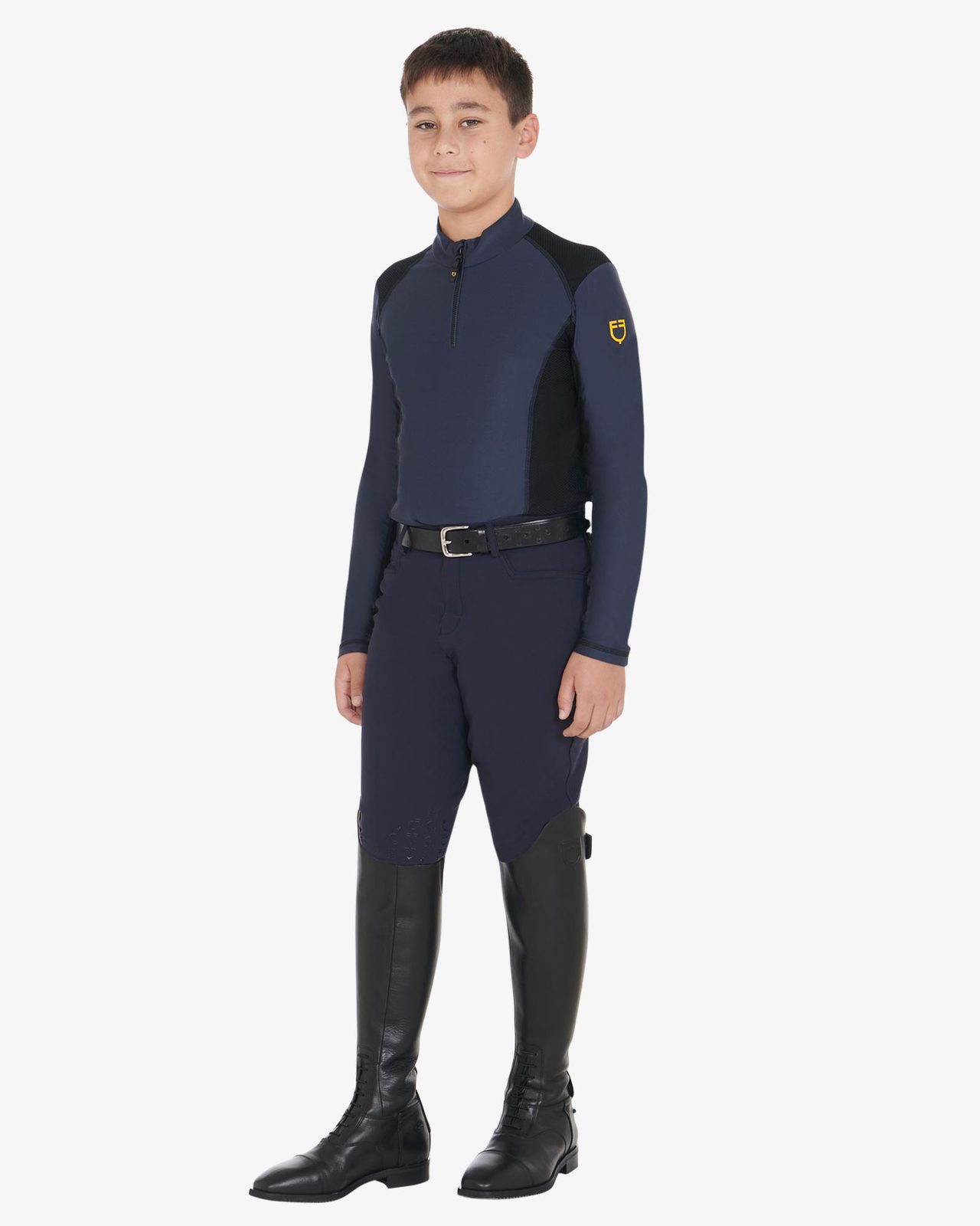 Boys' training base layer in technical fabric