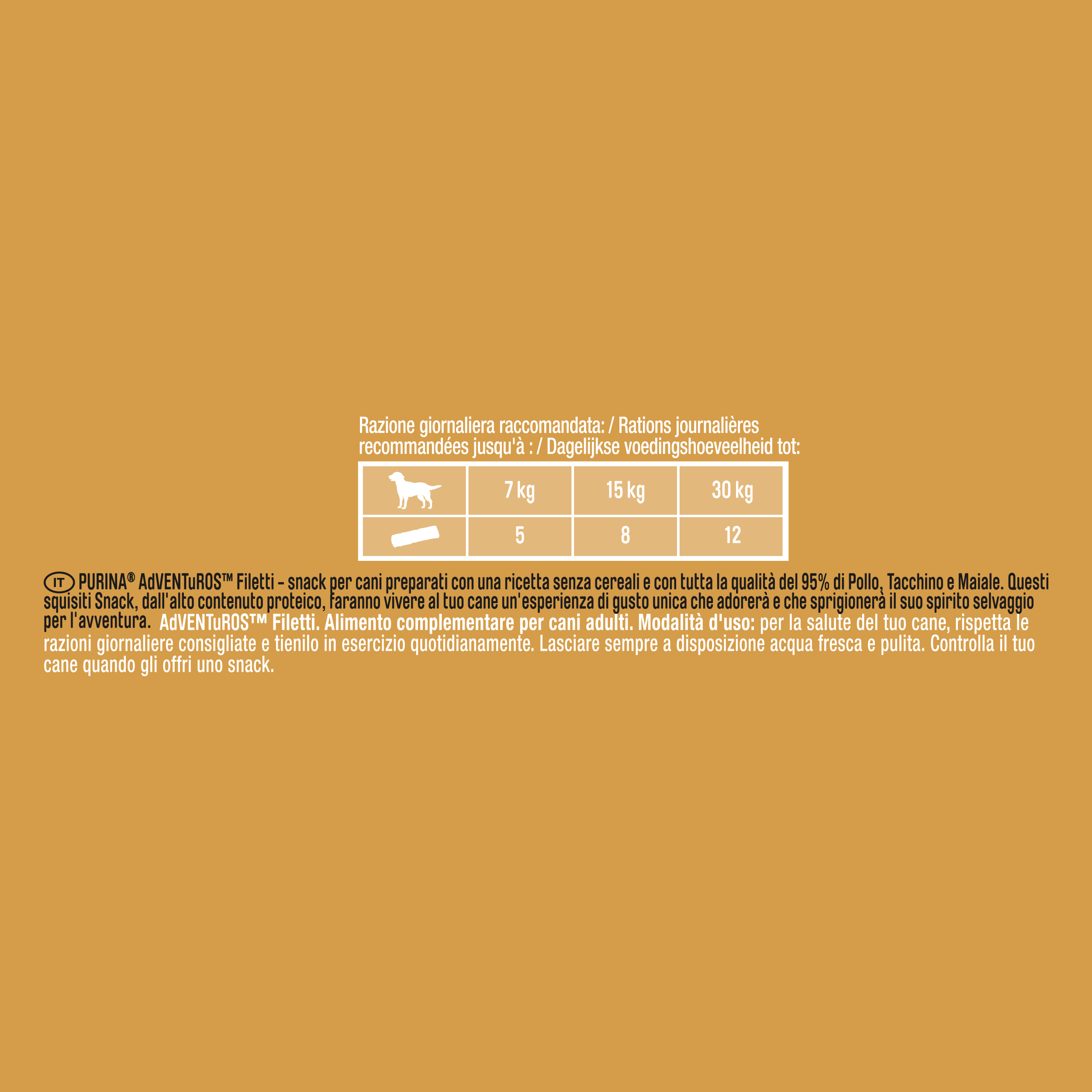 ADVENTUROS Filetti Chicken 70g IT - Adventuros High Meat 70g Filetti nº1 ingrediente Pollo
