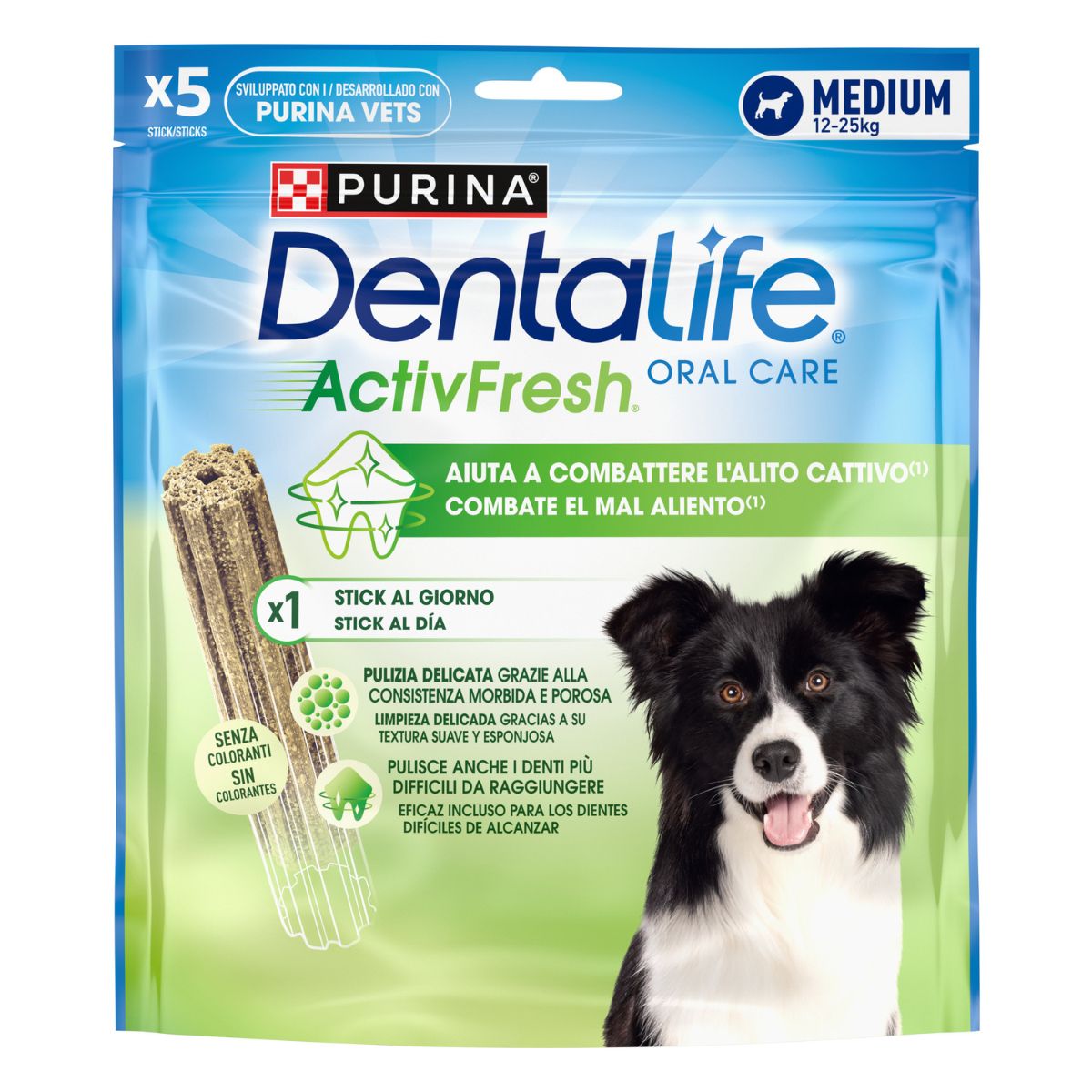 PURINA DENTALIFE ACTIV FRESH Snack Igiene orale Cane M 6X115GR
