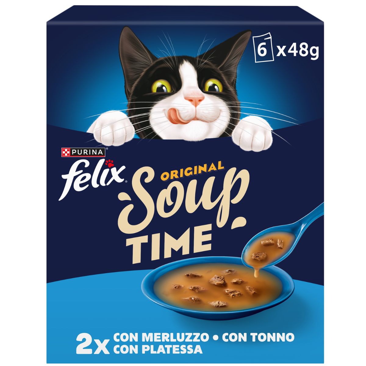 FELIX Soup Time Selezioni con Pesci 6x48g
