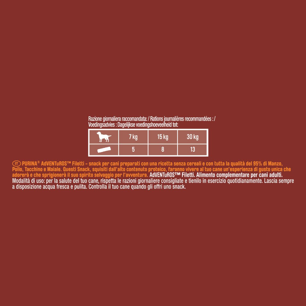 ADVENTUROS Filetti Beef 70g IT - Adventuros High Meat 70g Filetti nº1 ingrediente Manzo