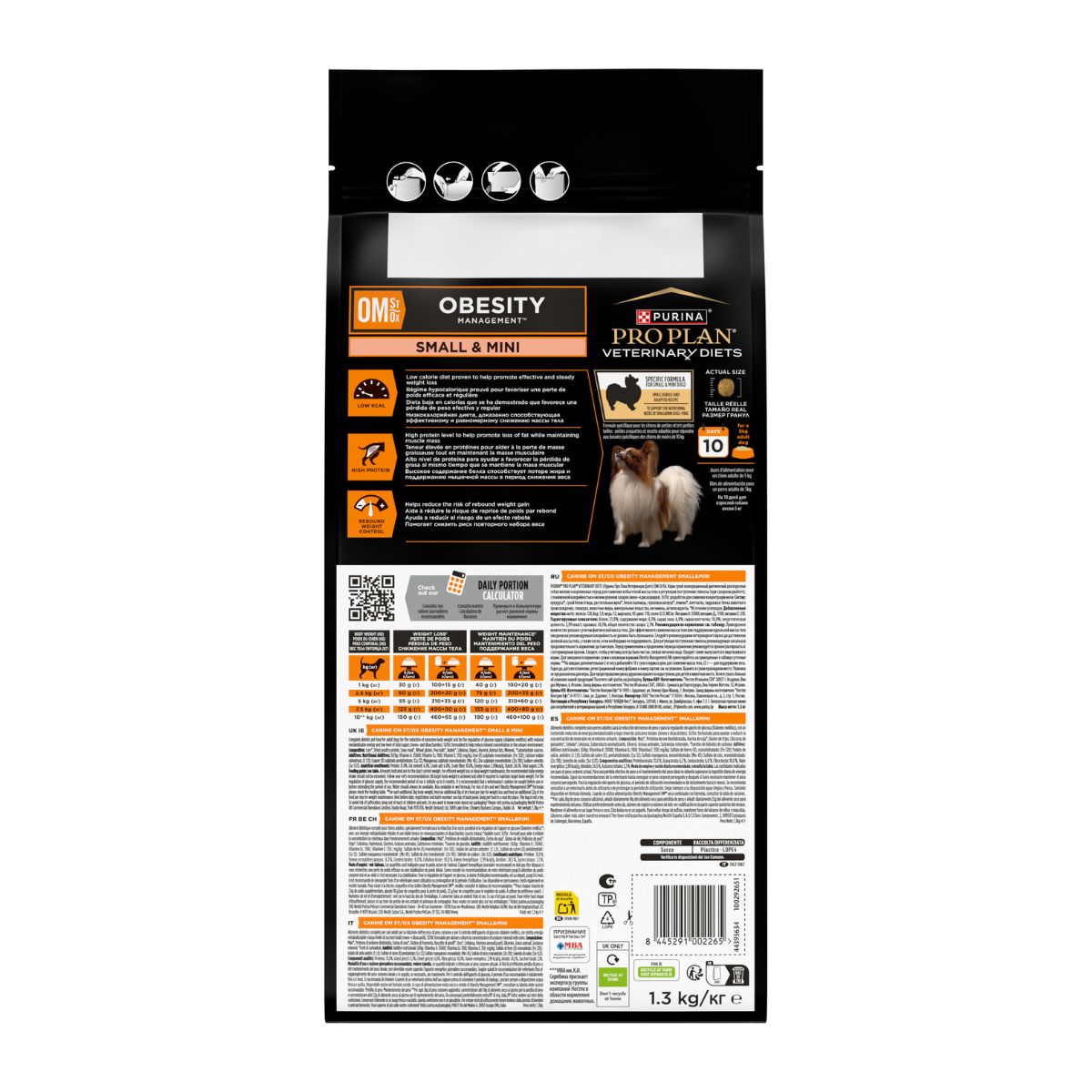 PURINA PRO PLAN VETERINARY DIETS secco cane OM Obesity Management Small&Mini