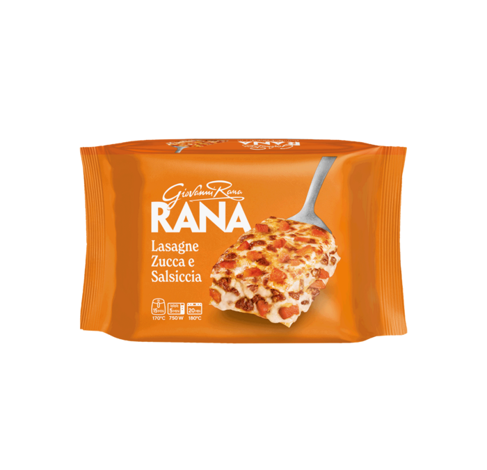 Lasagne zucca e salsiccia - 350g