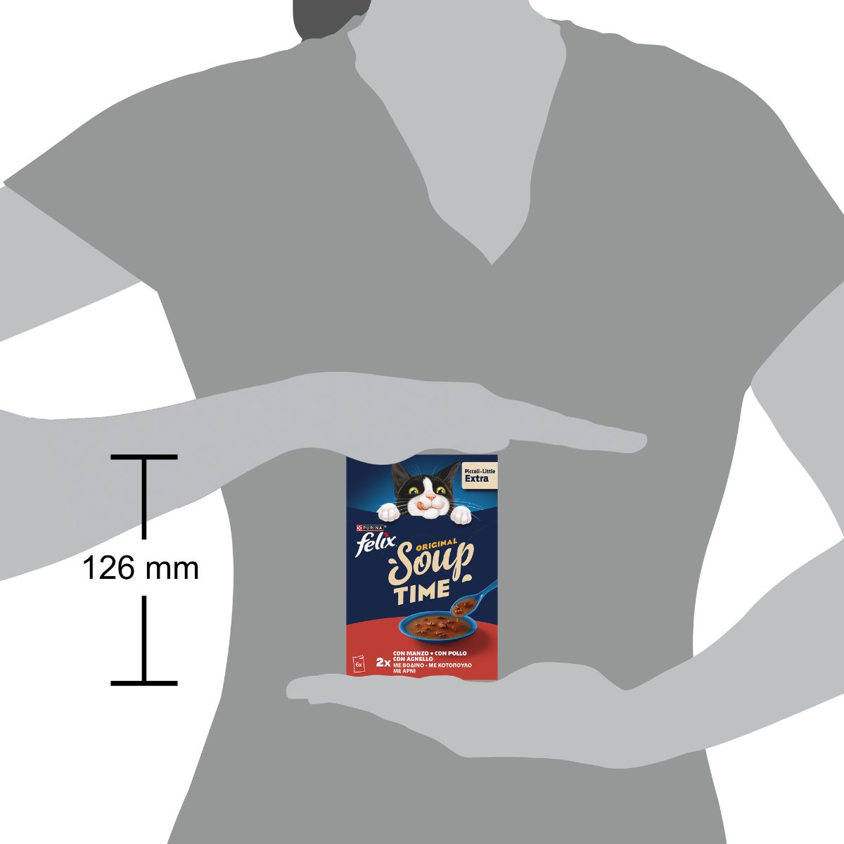 FELIX Soup Time Selezioni Deliziose 6x48g Manzo Pollo Agnello
