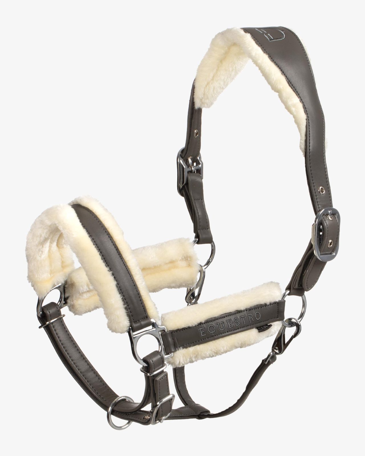 Polypropylene halter with faux sheepskin padding
