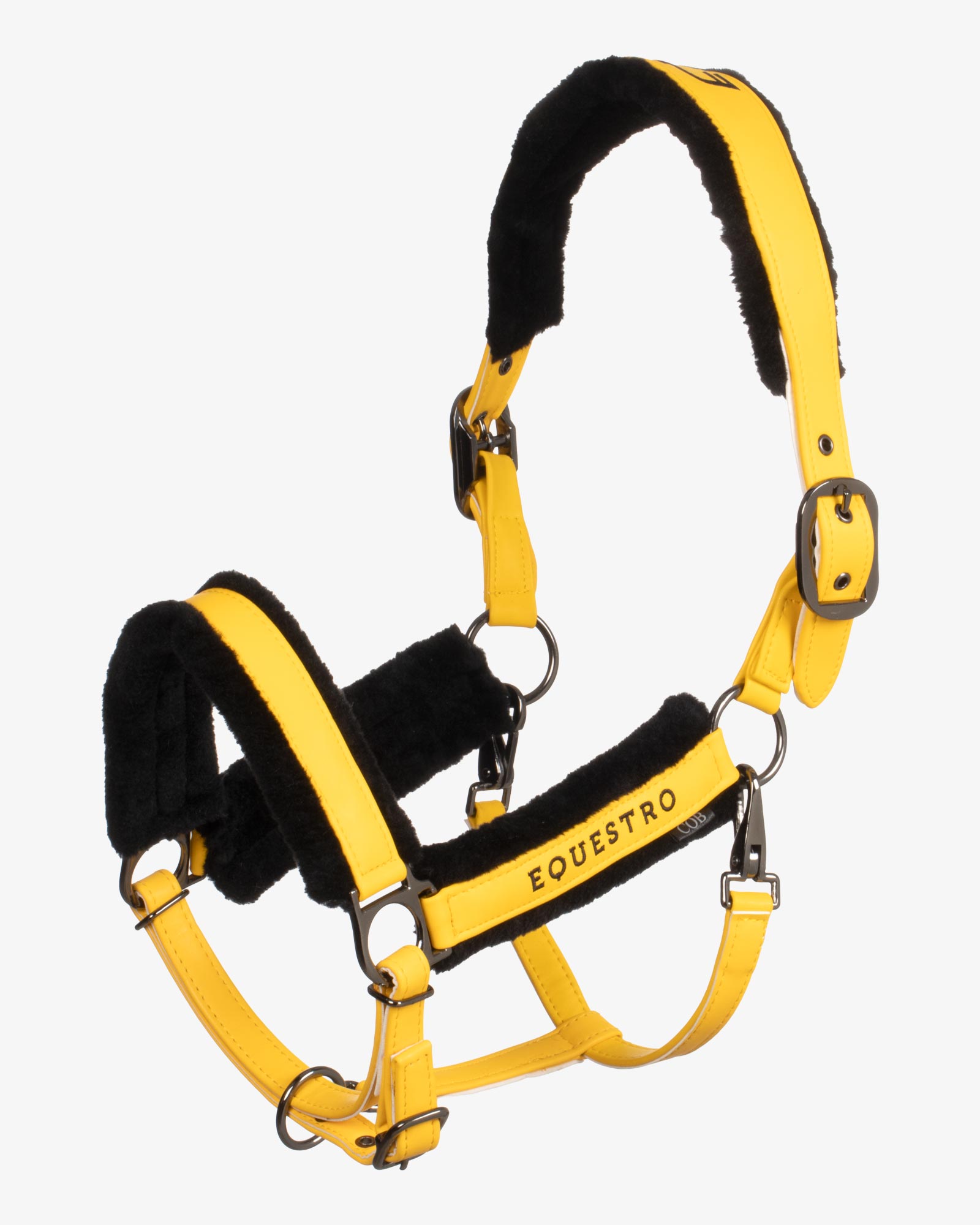 Polypropylene halter with faux sheepskin padding