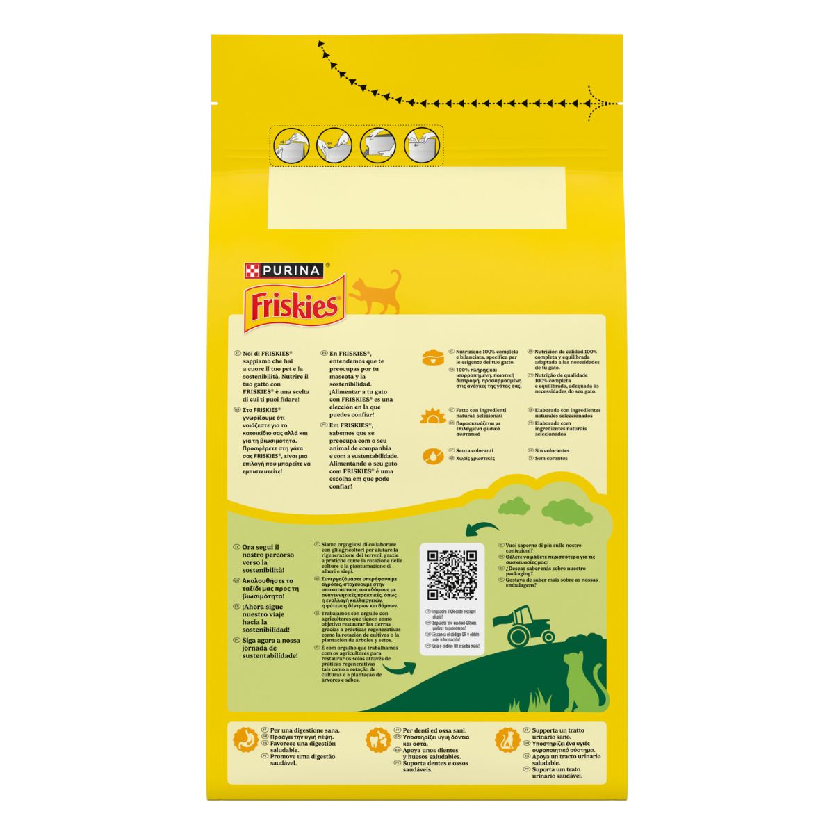 Purina Friskies® Adult con un gustoso mix di Manzo e Pollo e con Verdure in confezione da 1,5kg