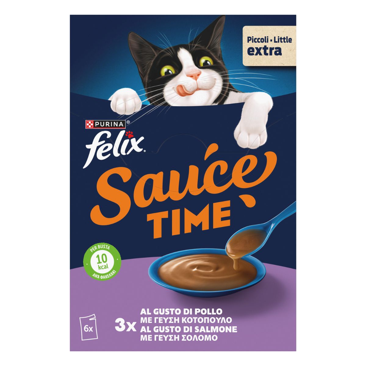 Felix Extras Sauces Pollo, Salmone 6x40g
