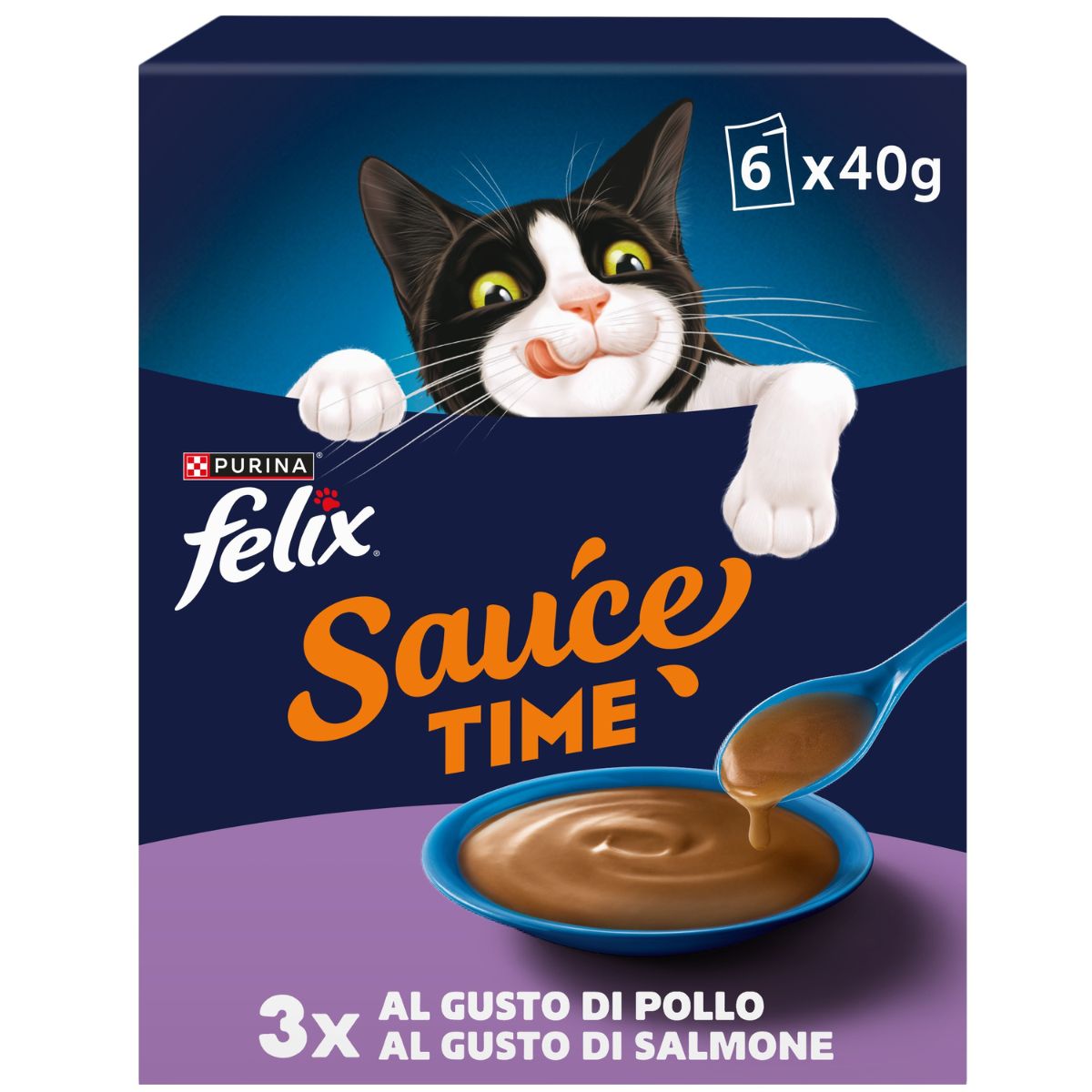 Felix Extras Sauces Pollo, Salmone 6x40g
