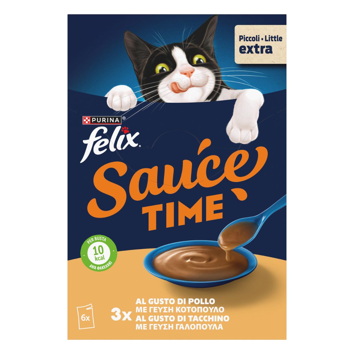 Felix Extras Sauces Pollo, Tacchino 6x40g
