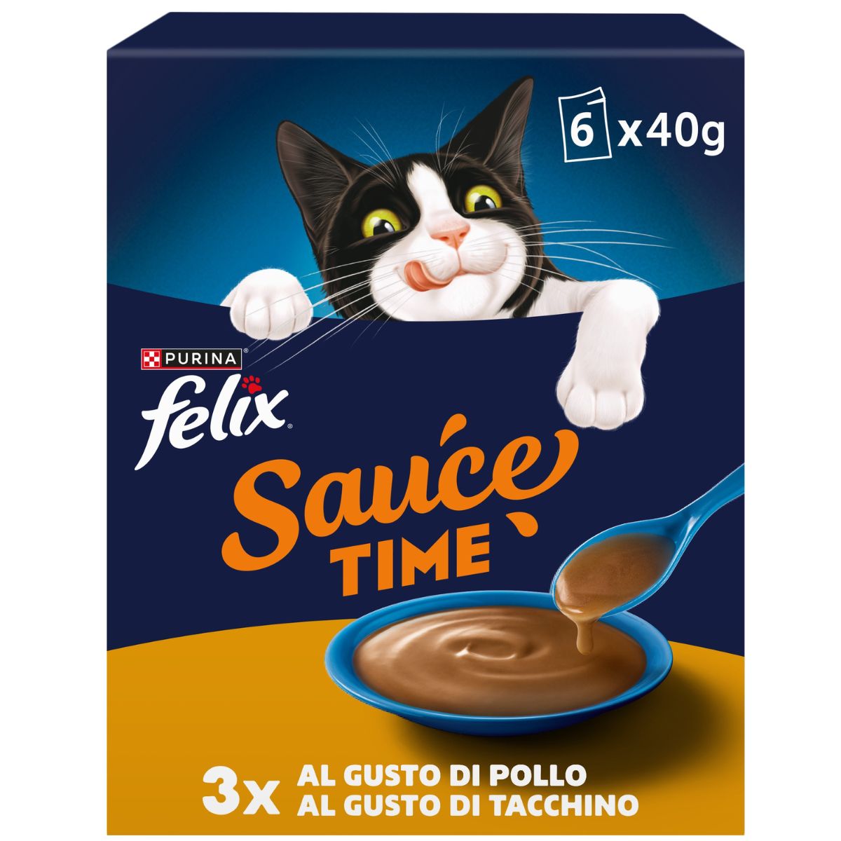 Felix Extras Sauces Pollo, Tacchino 6x40g
