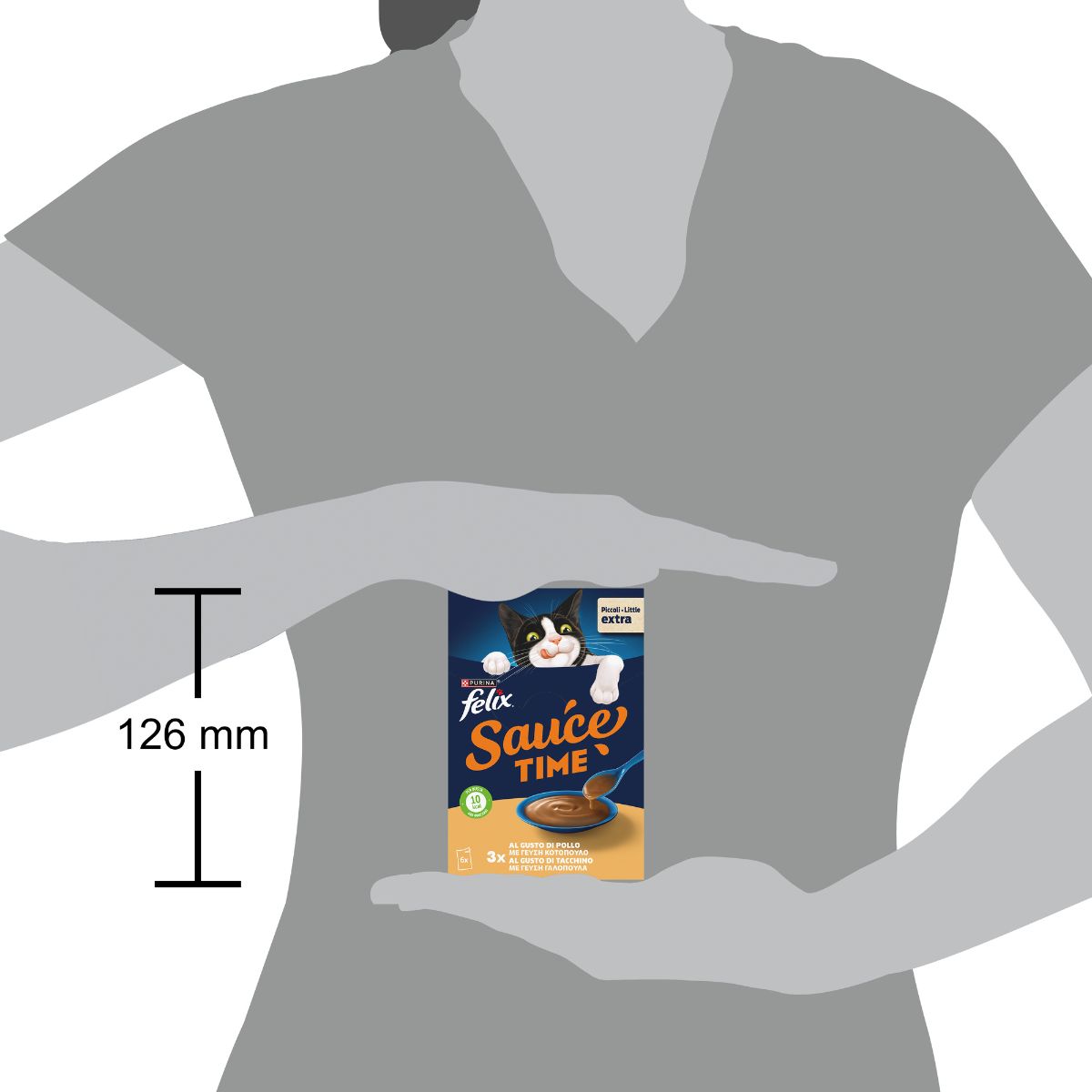 Felix Extras Sauces Pollo, Tacchino 6x40g
