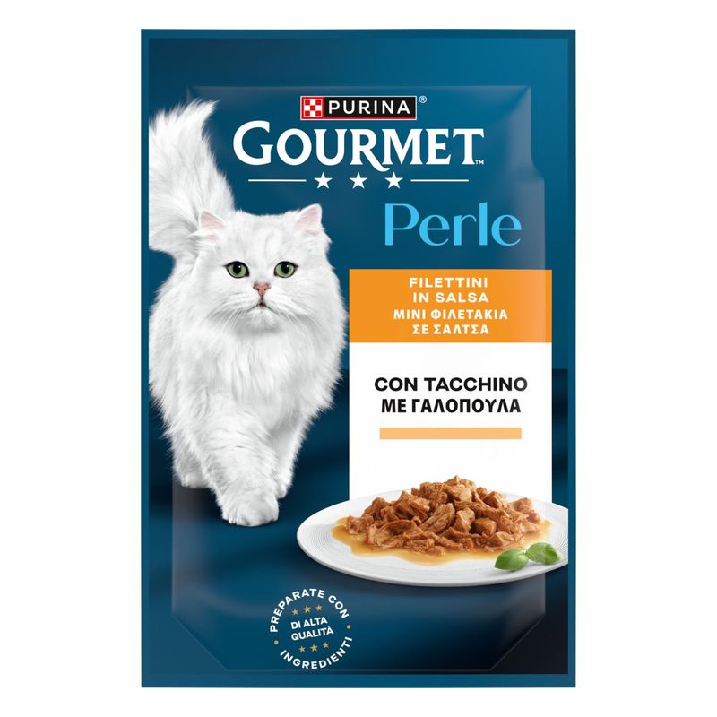 Gourmet Perle 85G Filettini In Salsa Con Tacchino - Purina Shop 85 G