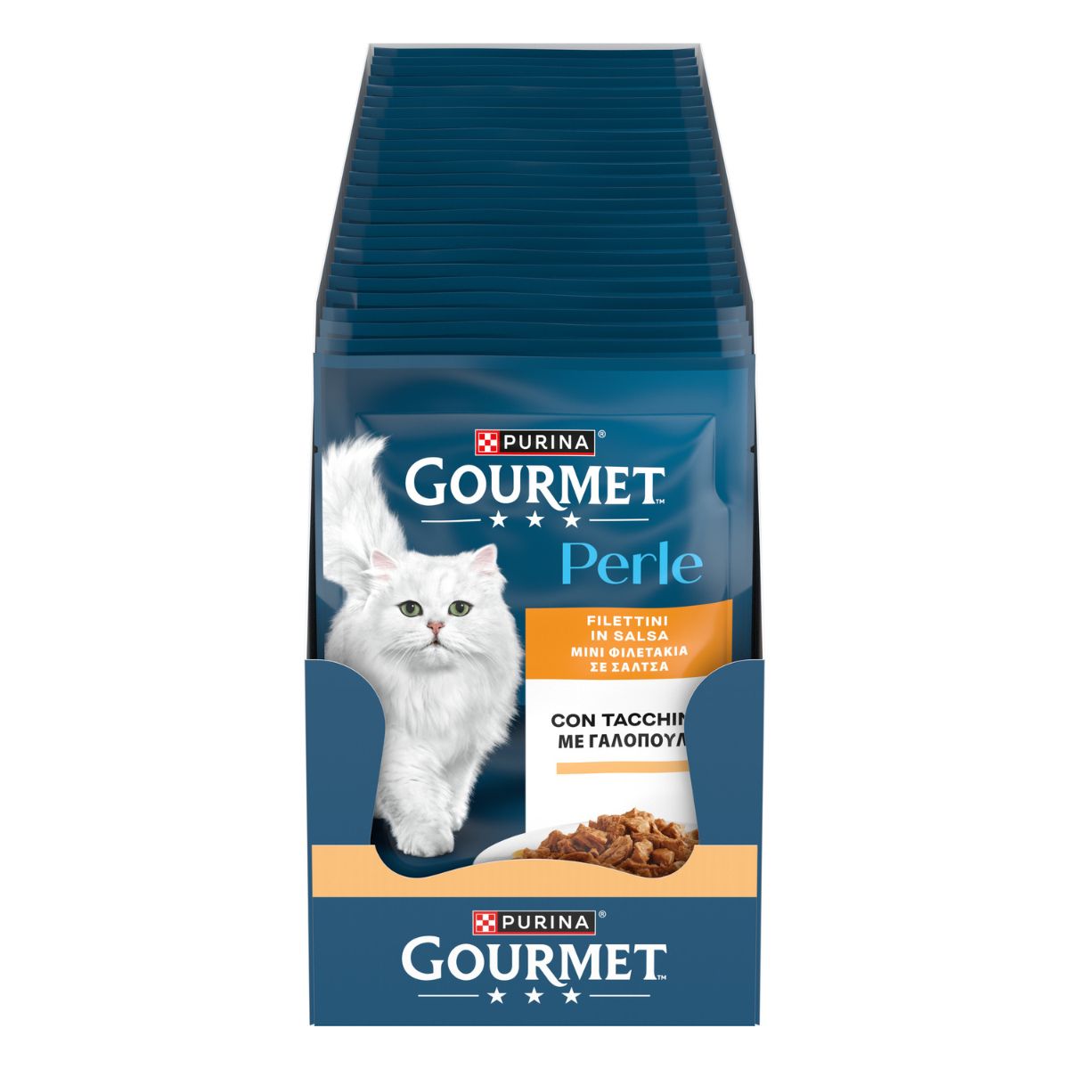 GOURMET PERLE 85g Filettini in Salsa con Tacchino
