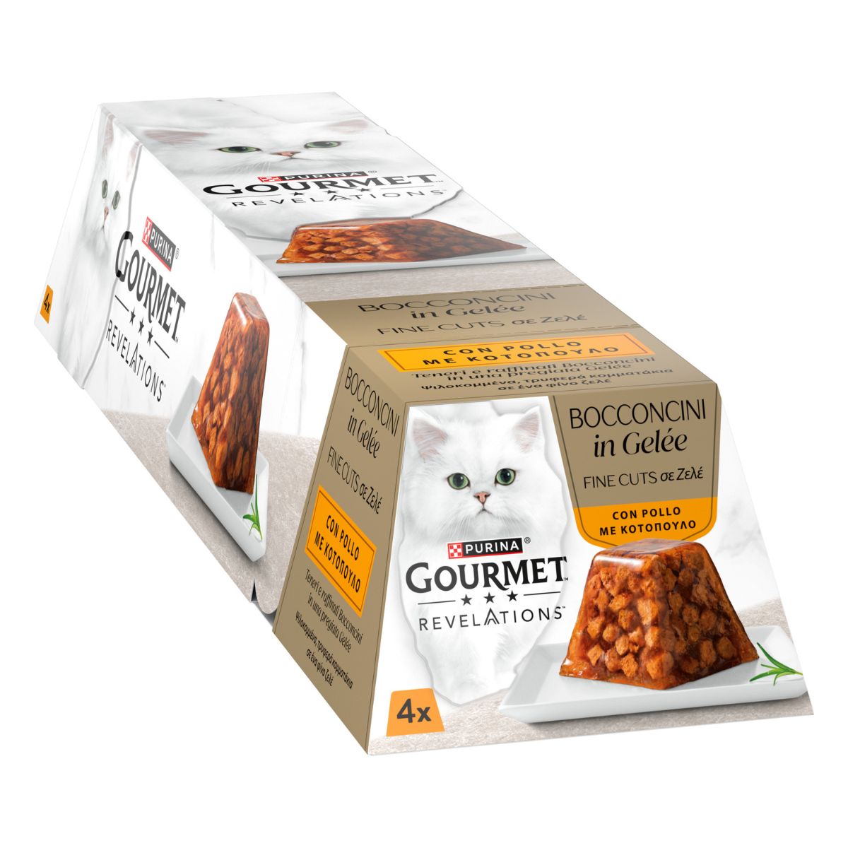 GOURMET REVELATIONS 4x57g Bocconcini in Gelée con Pollo