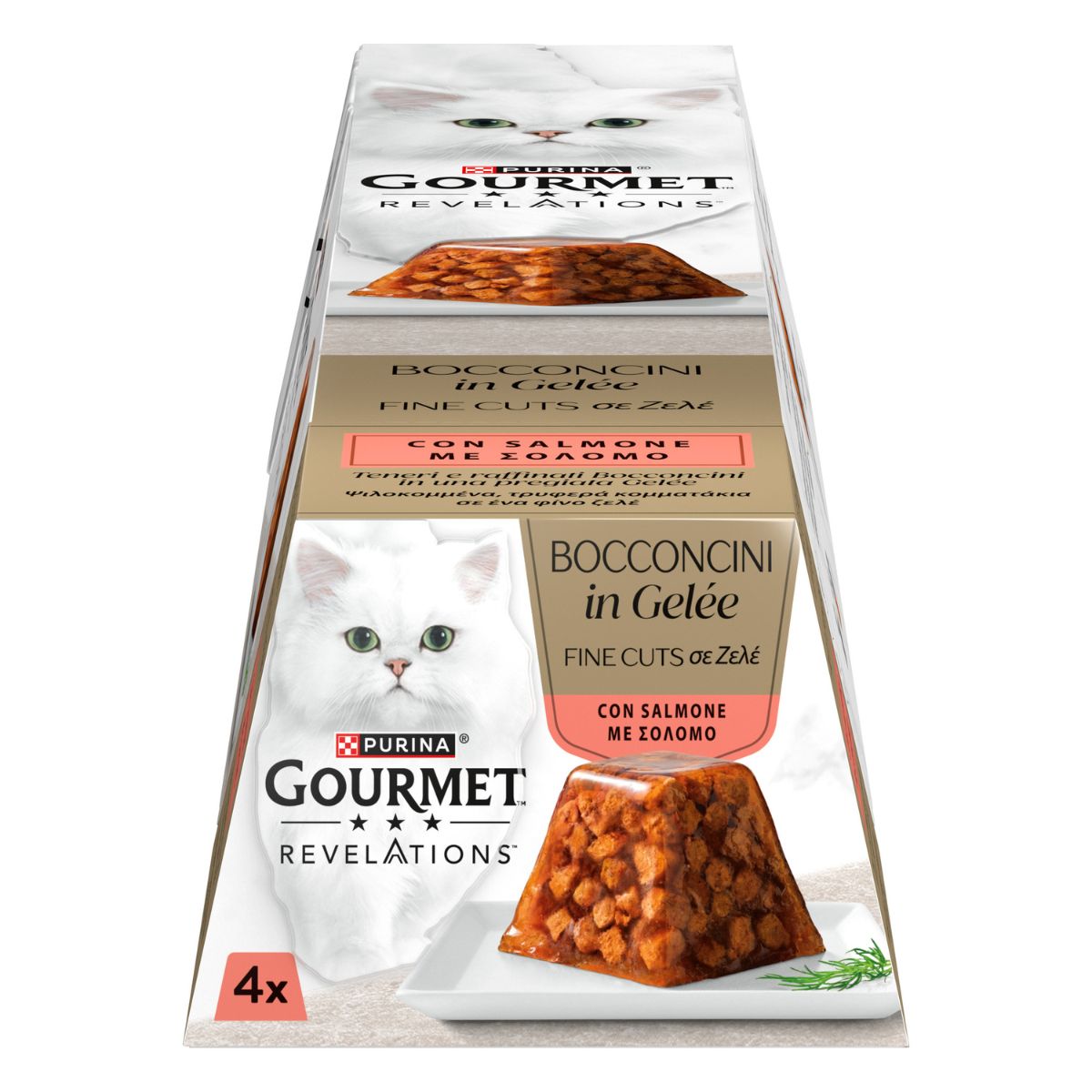 GOURMET REVELATIONS 4x57g Bocconcini in Gelée con Salmone