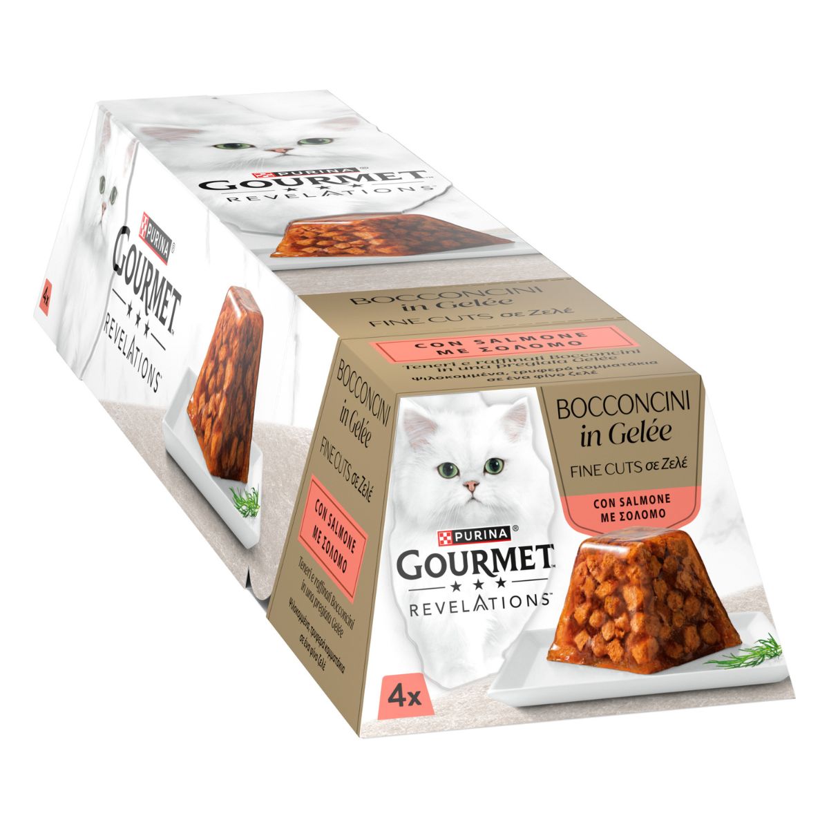 GOURMET REVELATIONS 4x57g Bocconcini in Gelée con Salmone