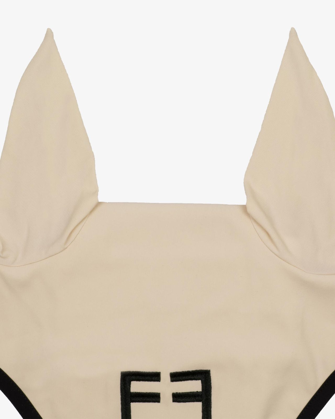 Black line edition fly veil in stretch material