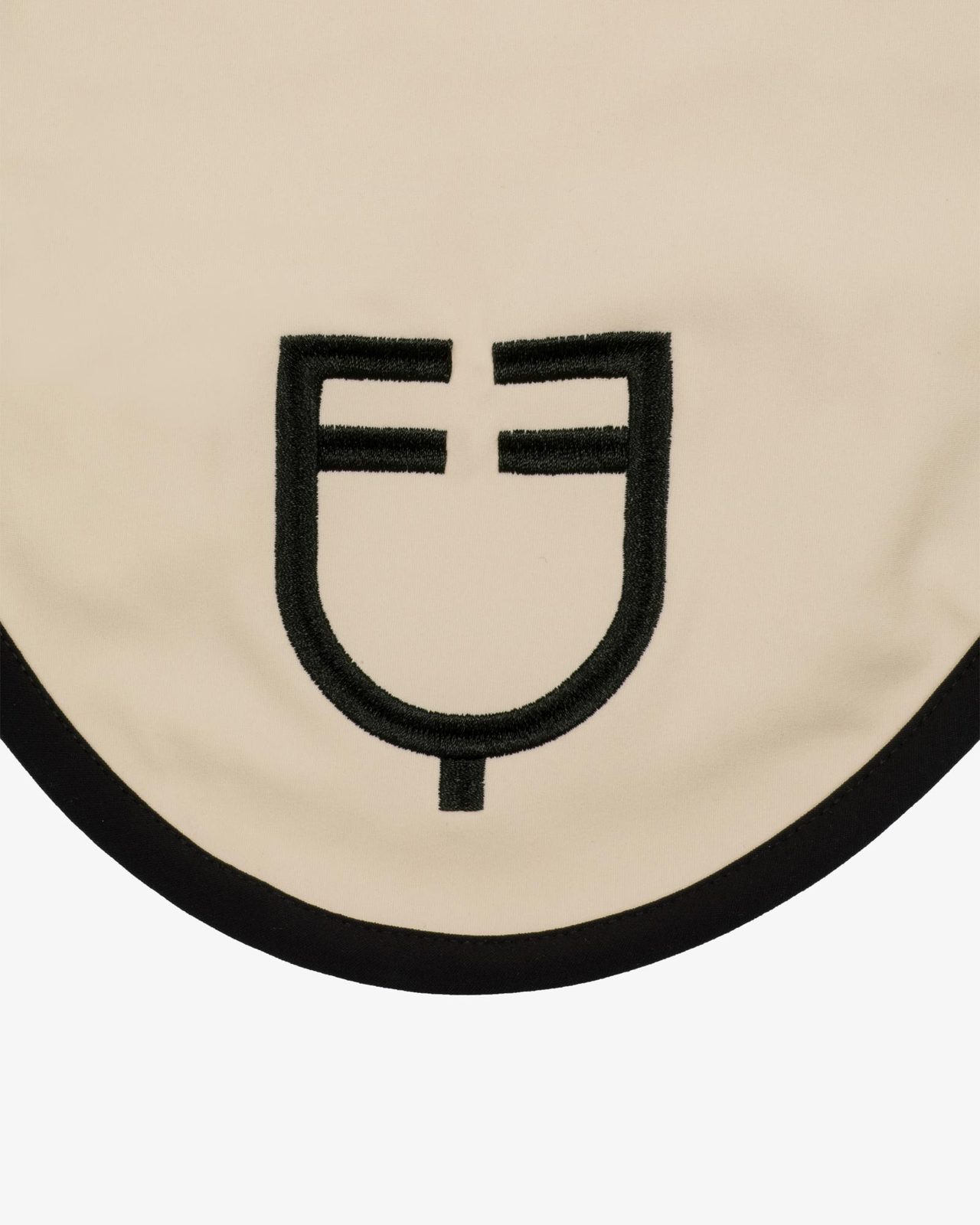 Black line edition fly veil in stretch material