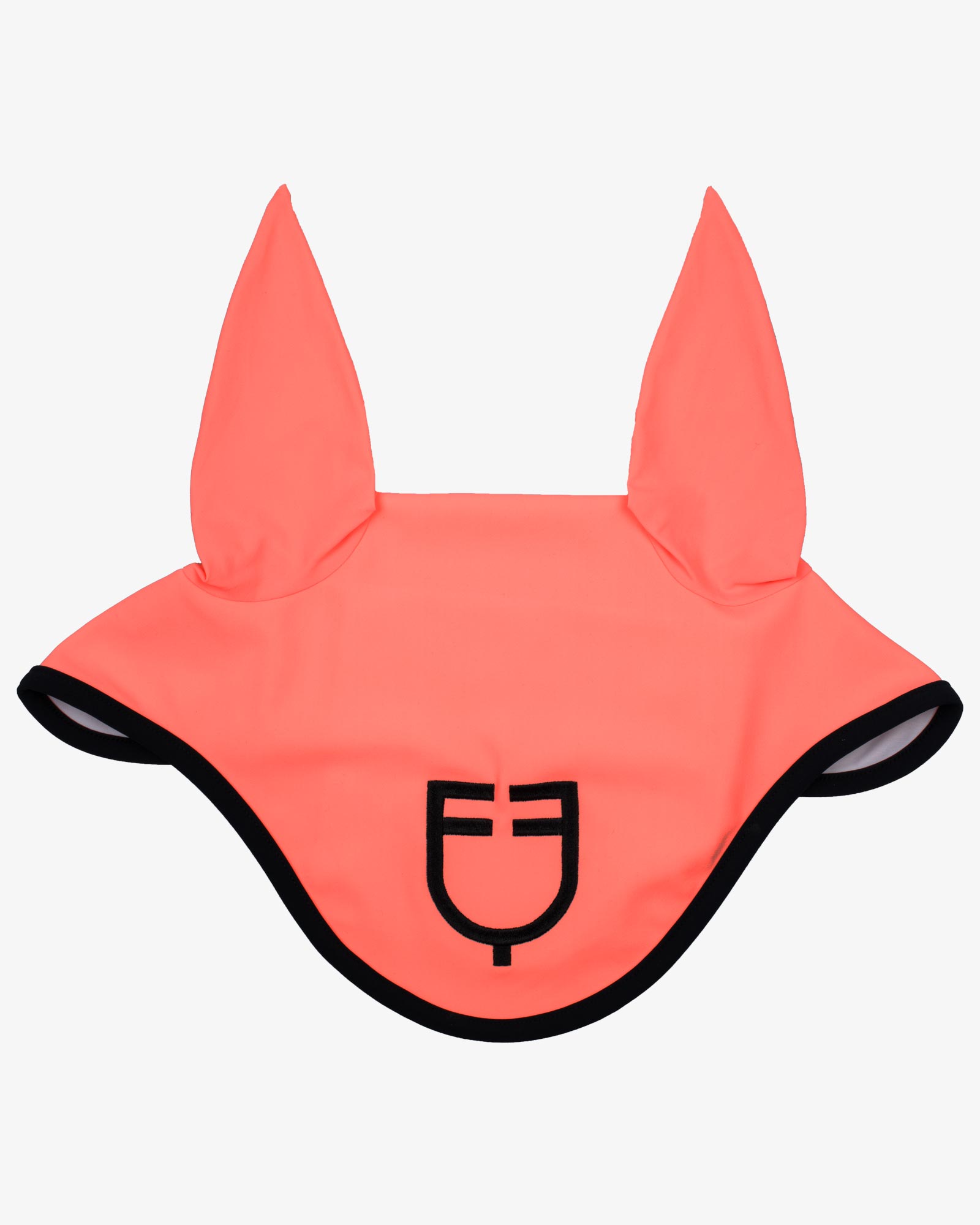 Black line edition fly veil in stretch material
