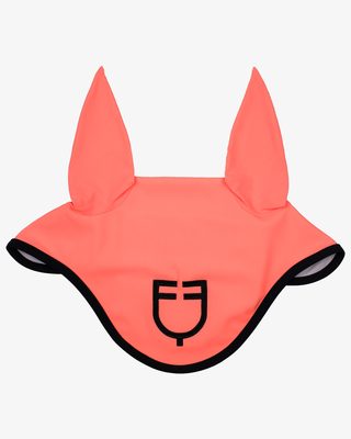 Black line edition fly veil in stretch material