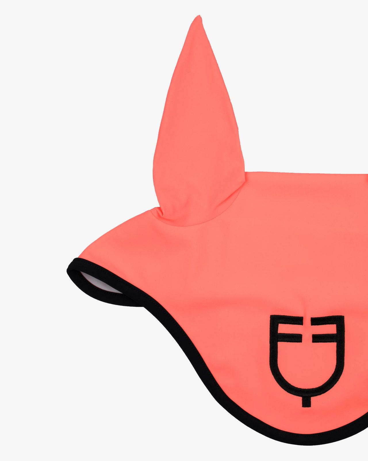 Black line edition fly veil in stretch material