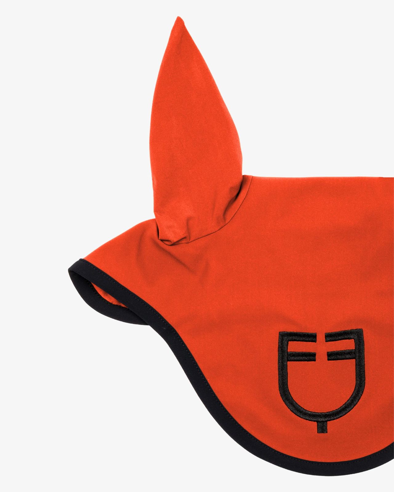 Black line edition fly veil in stretch material