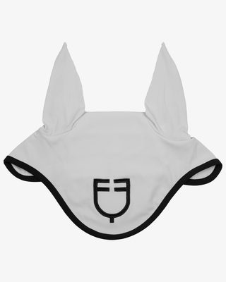 Black line edition fly veil in stretch material