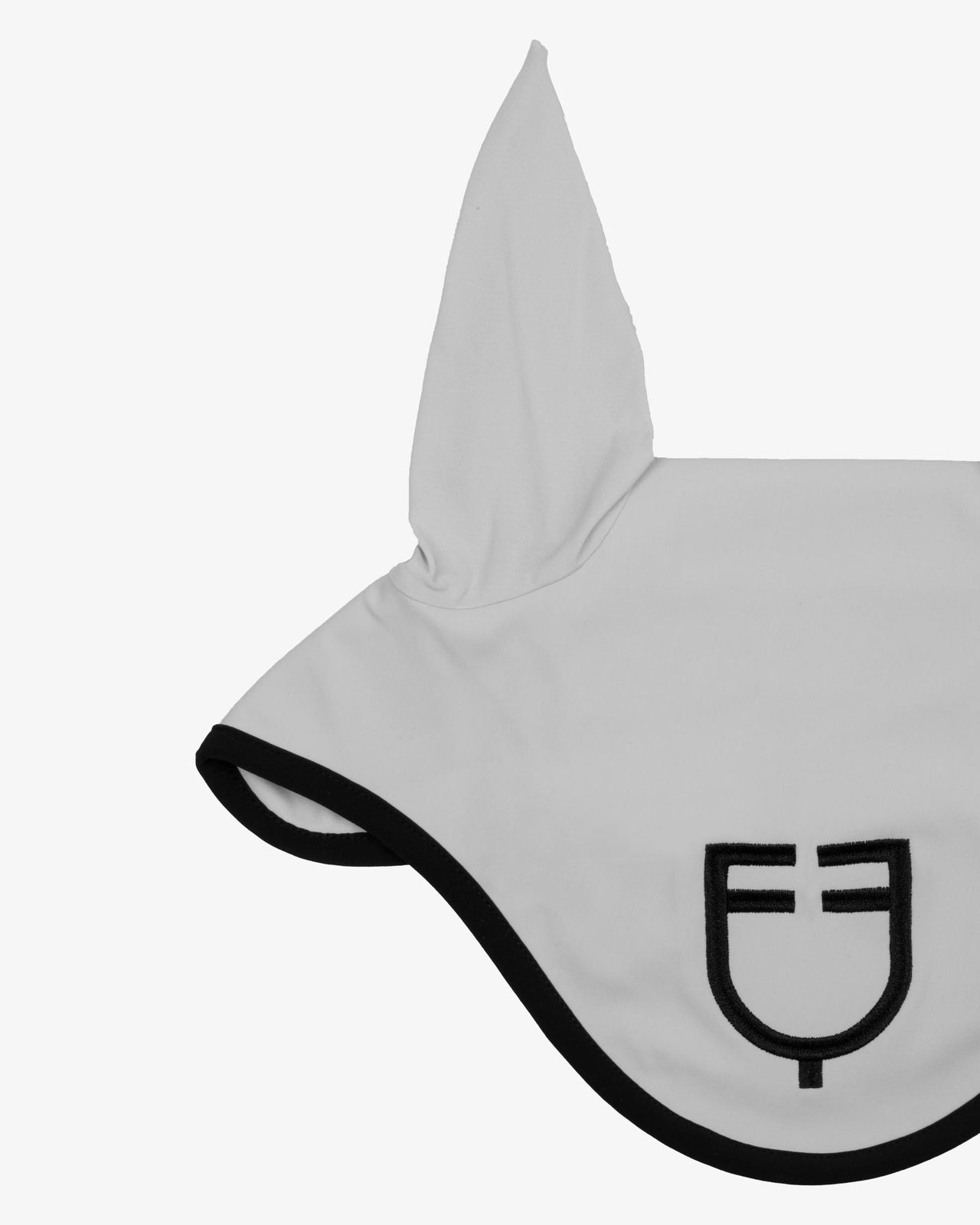 Black line edition fly veil in stretch material