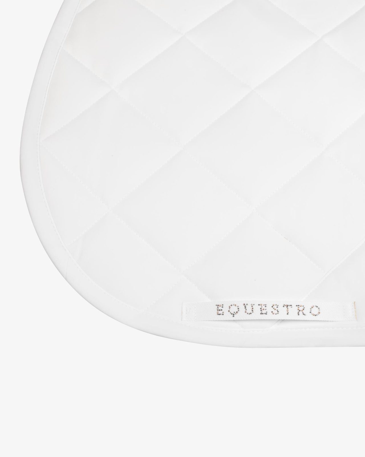 Jumping saddle pad with rhinestone logo