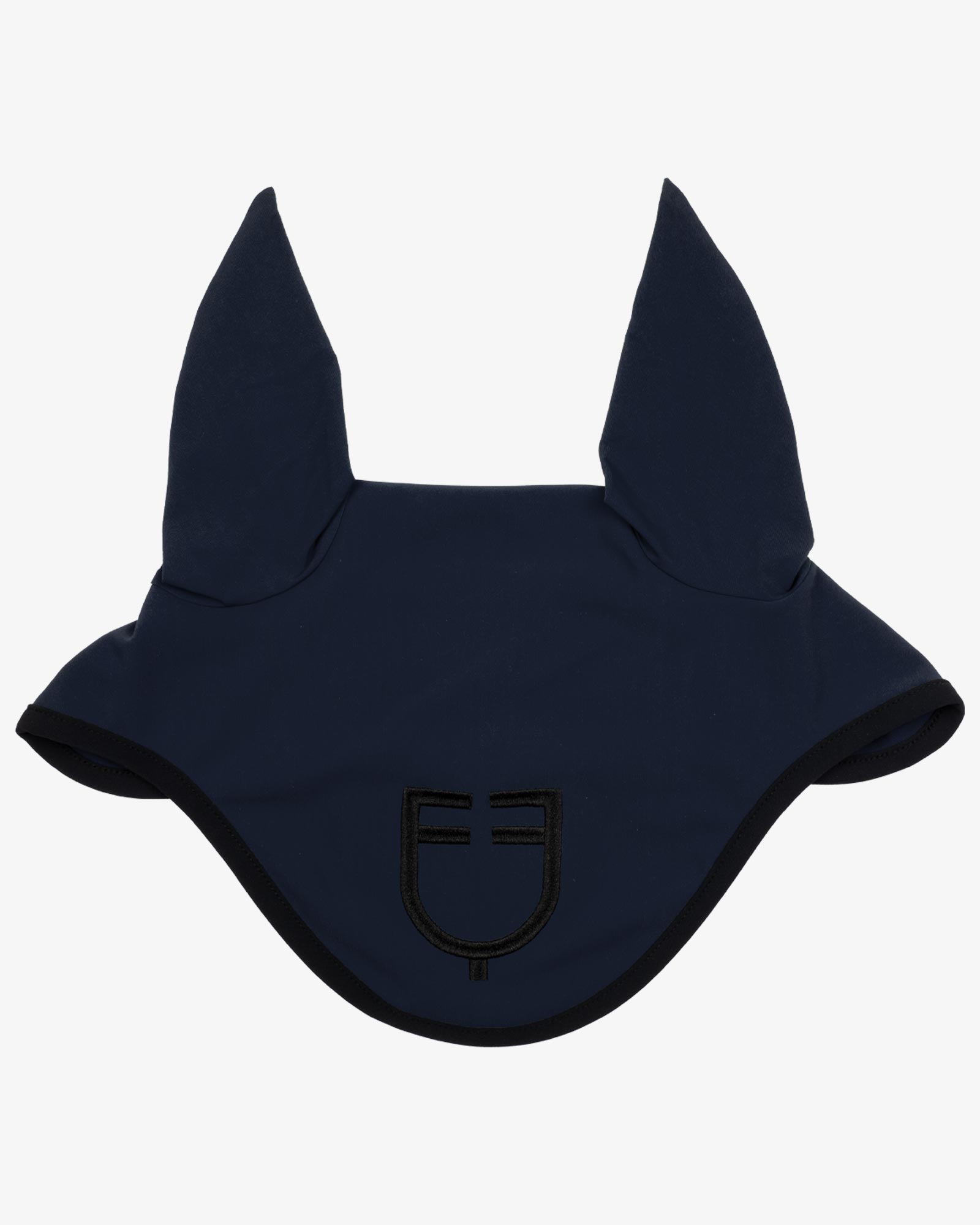 Black line edition fly veil in stretch material