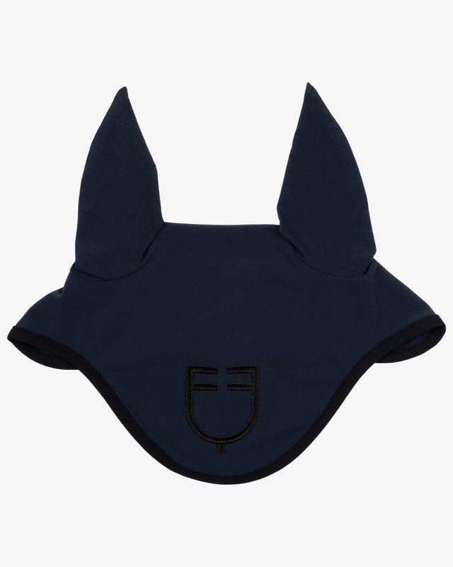 Black line edition fly veil in stretch material