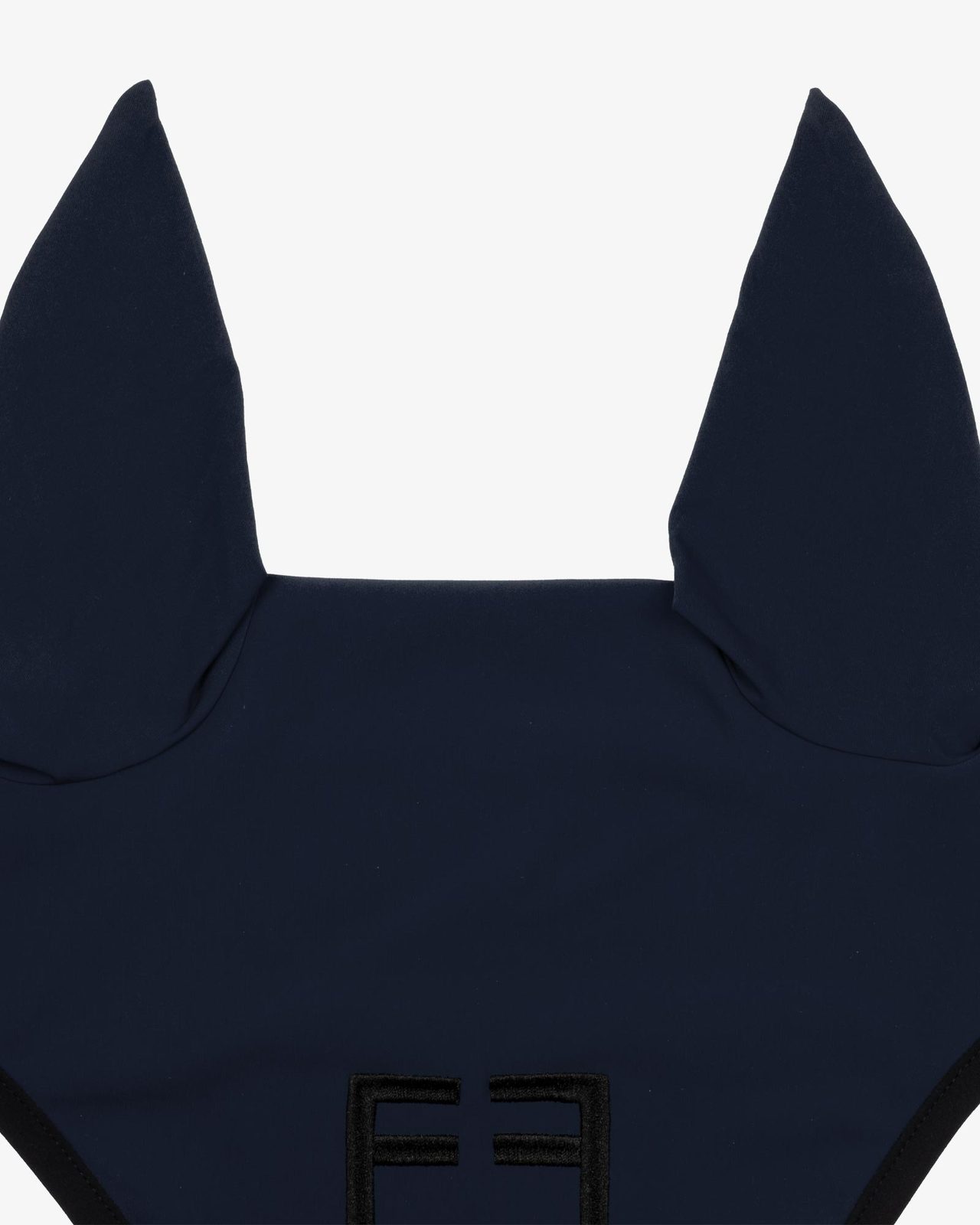 Black line edition fly veil in stretch material