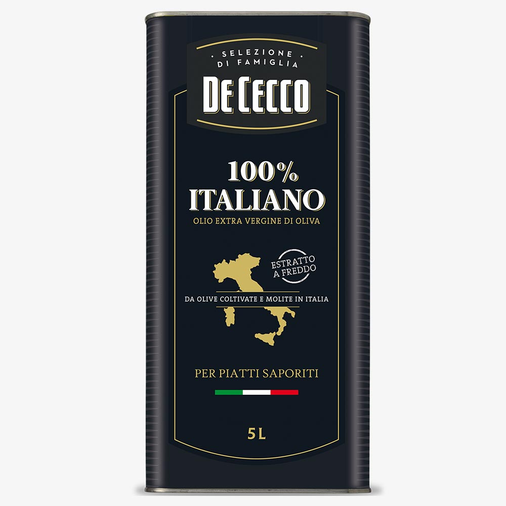 100% Italiano - Olio extra vergine di Oliva - 5 lt
