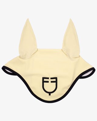Black line edition fly veil in stretch material