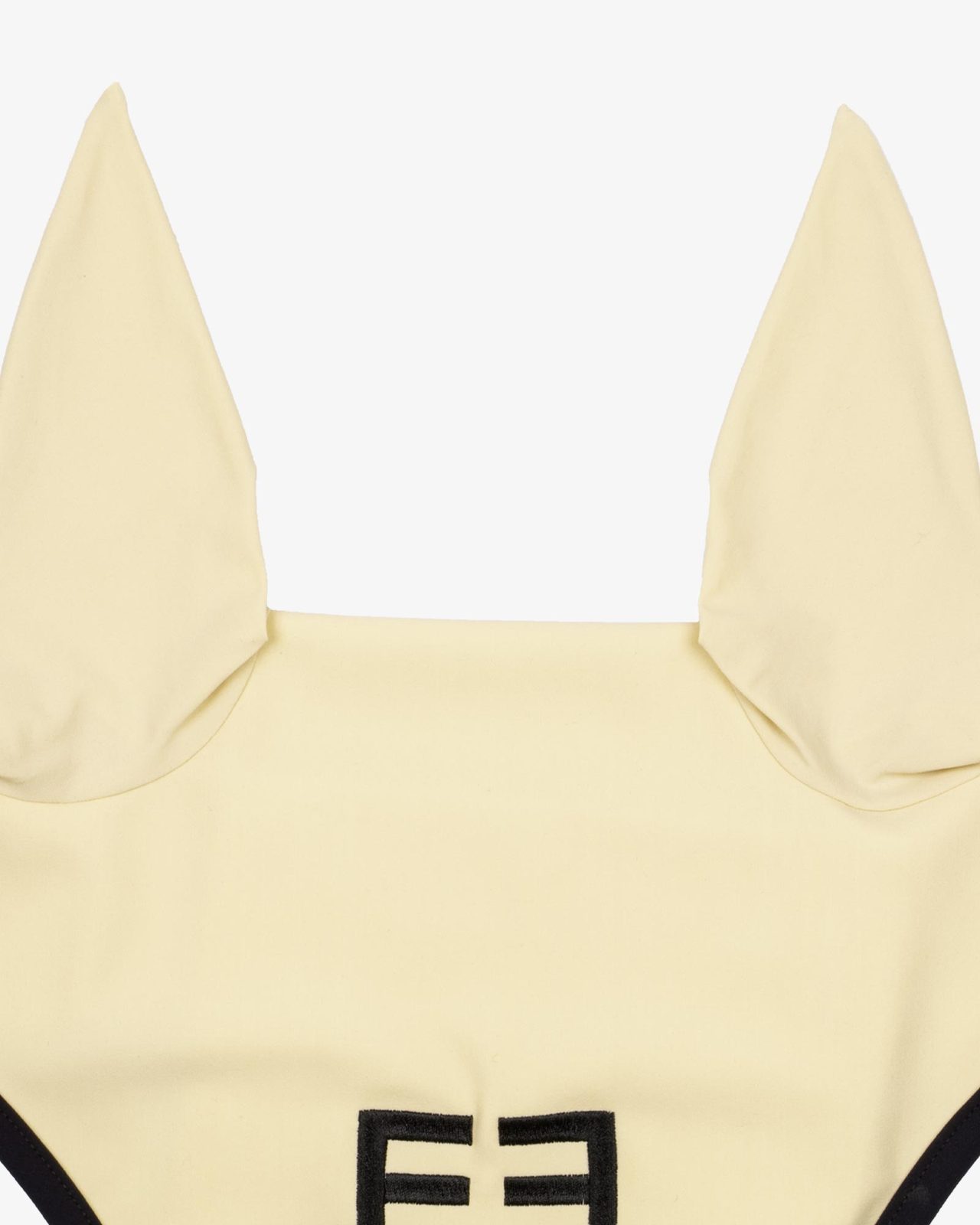 Black line edition fly veil in stretch material