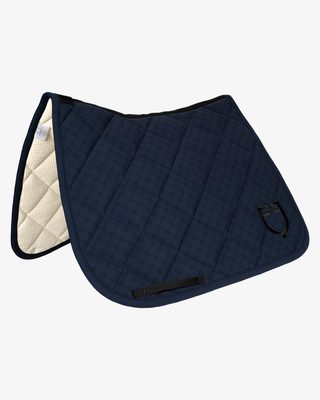 Dressage saddle pad with monogram print