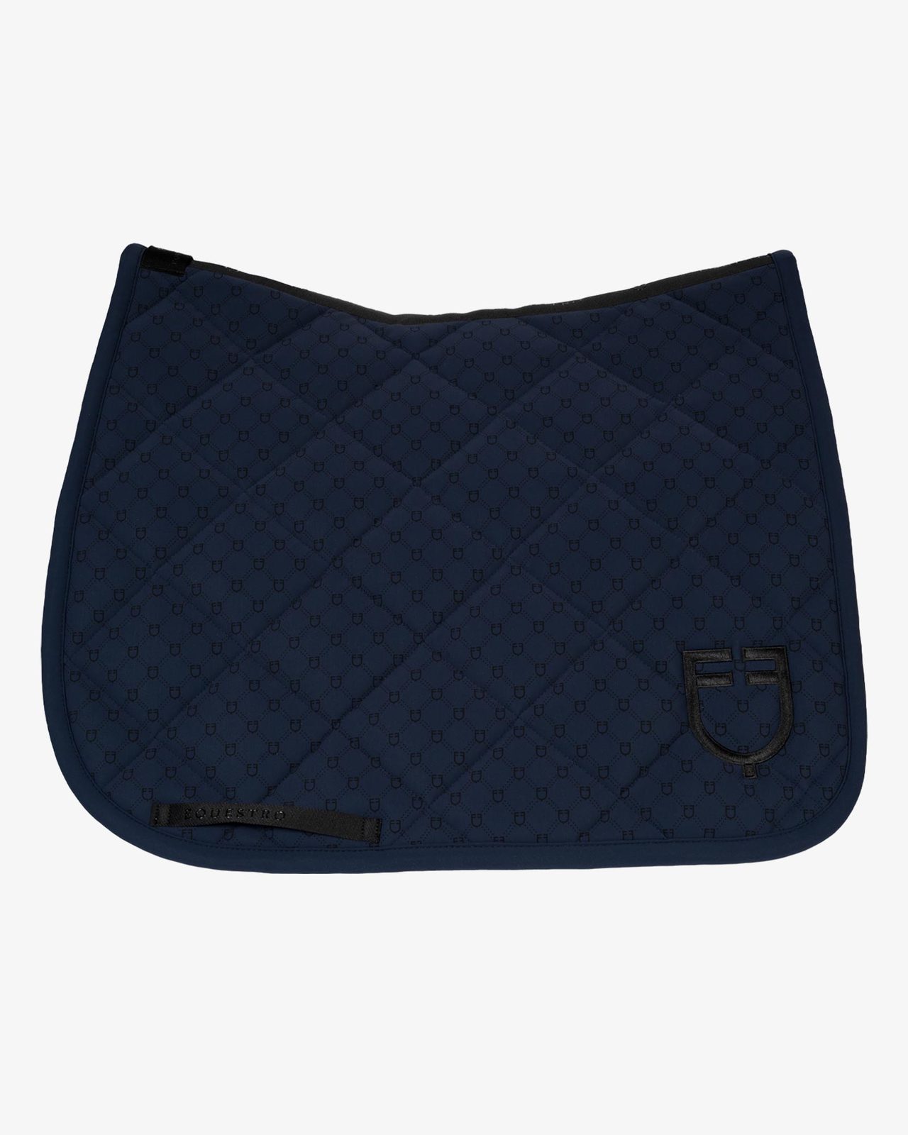 Dressage saddle pad with monogram print