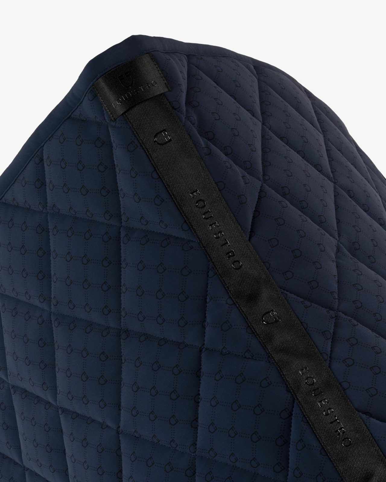 Dressage saddle pad with monogram print