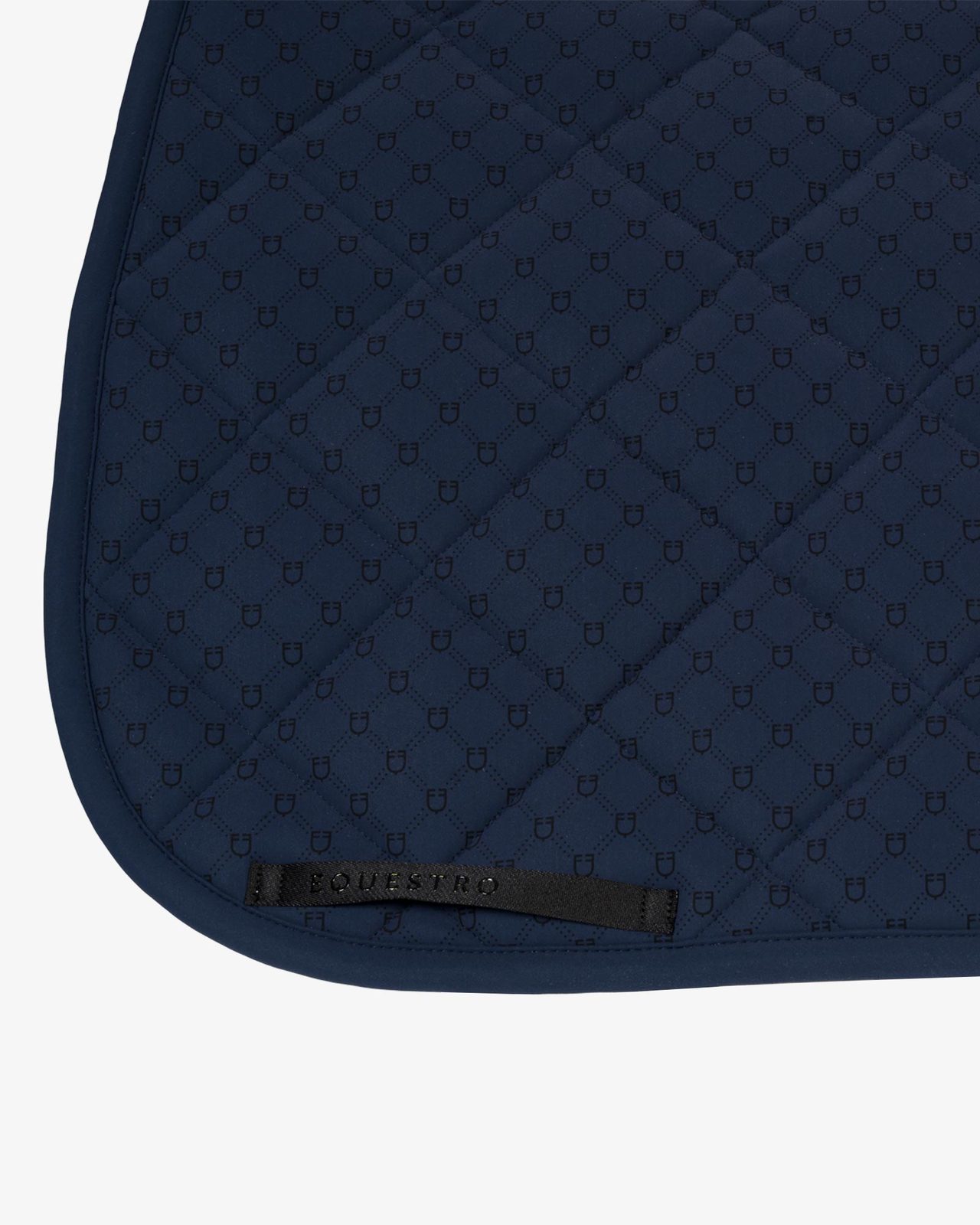 Dressage saddle pad with monogram print