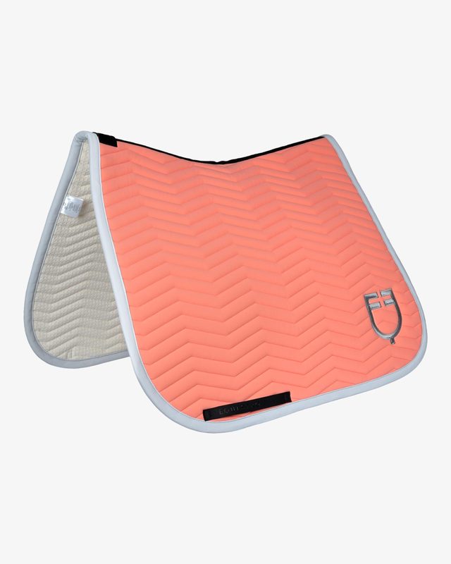 Wave Quilting dressage saddle pad in technical fabric