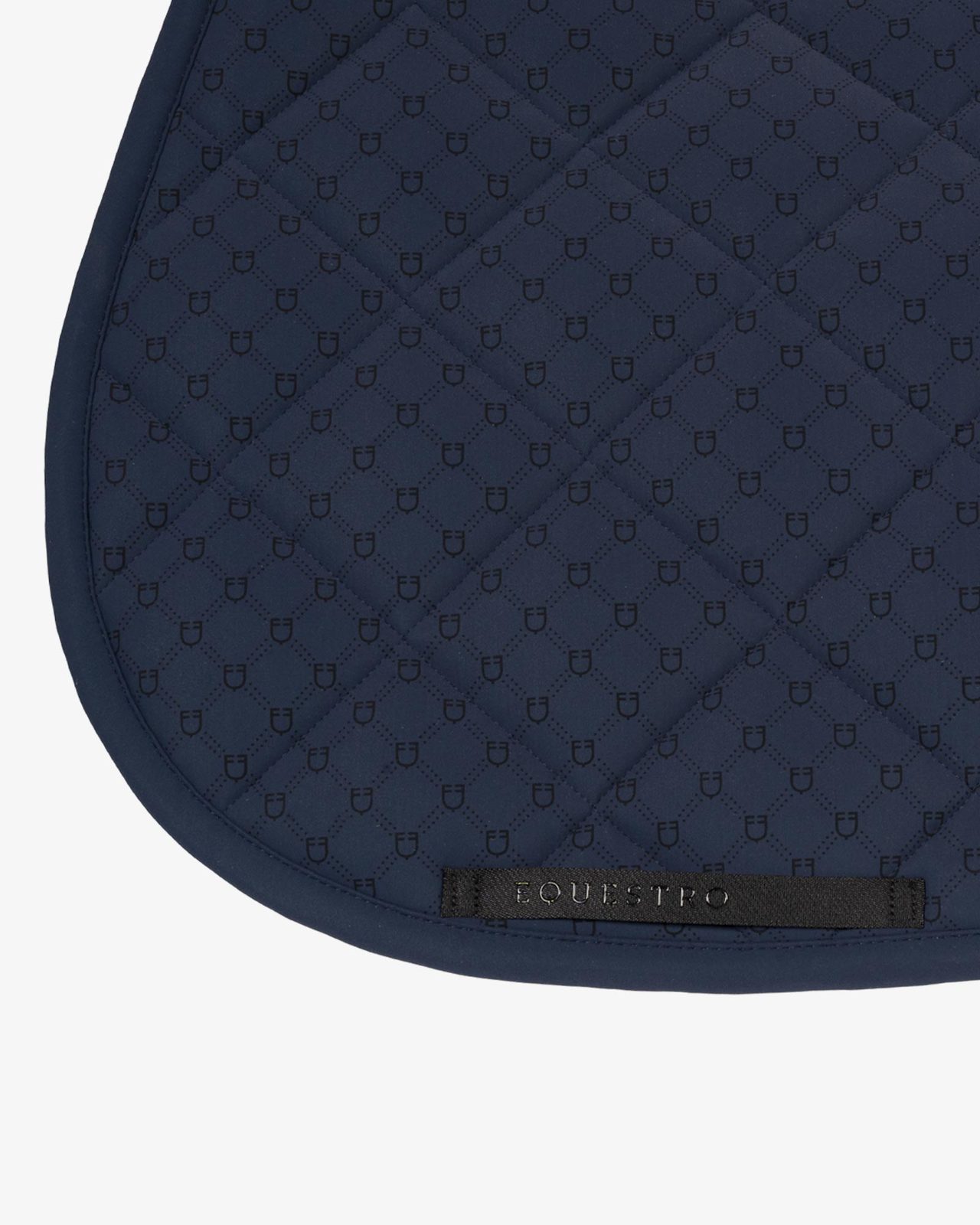 Jumping saddle pad with monogram print