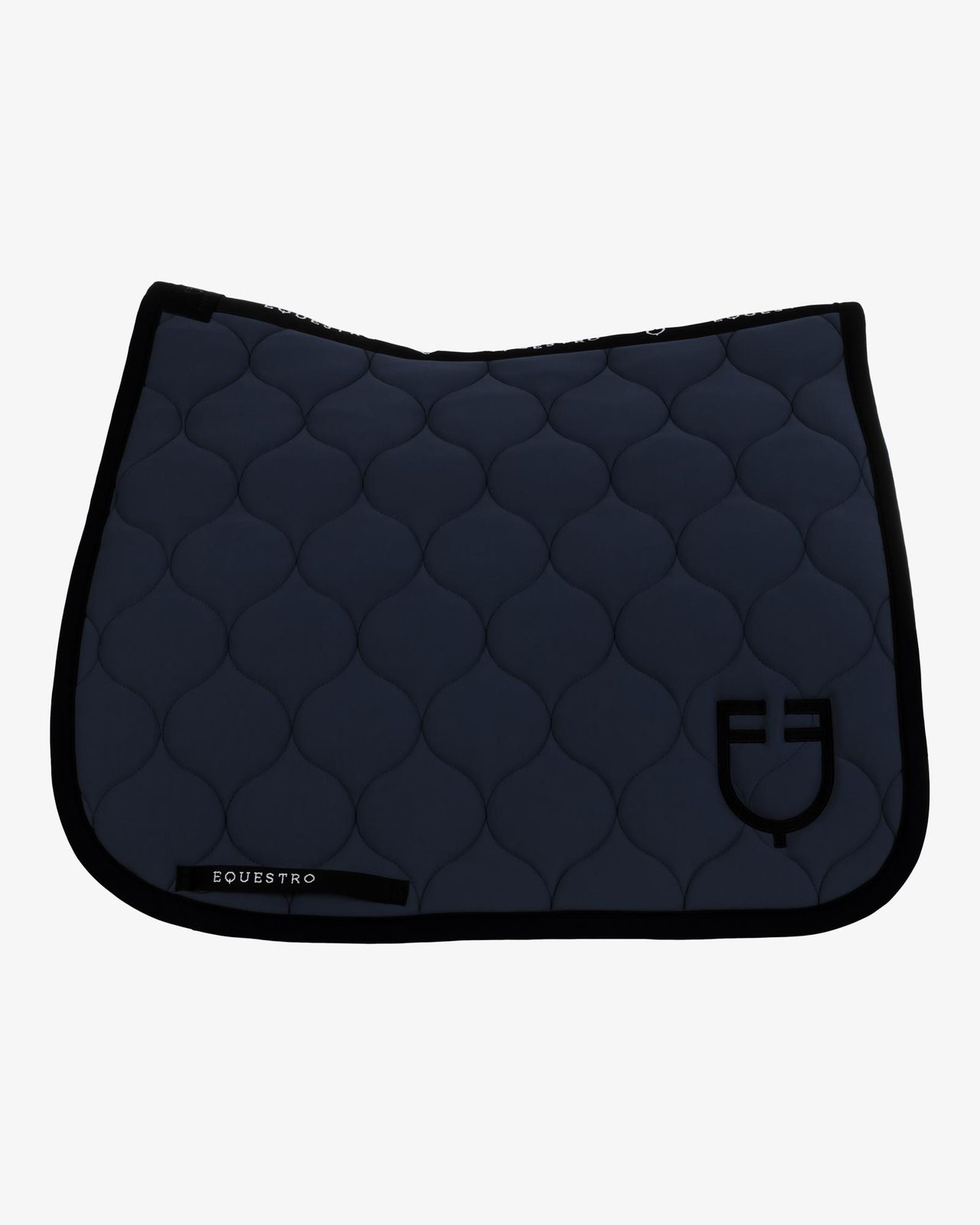 Dressage saddle pad with onion quilting