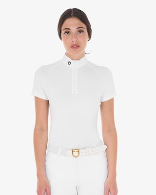 Polo donna da concorso slim fit elasticizzata