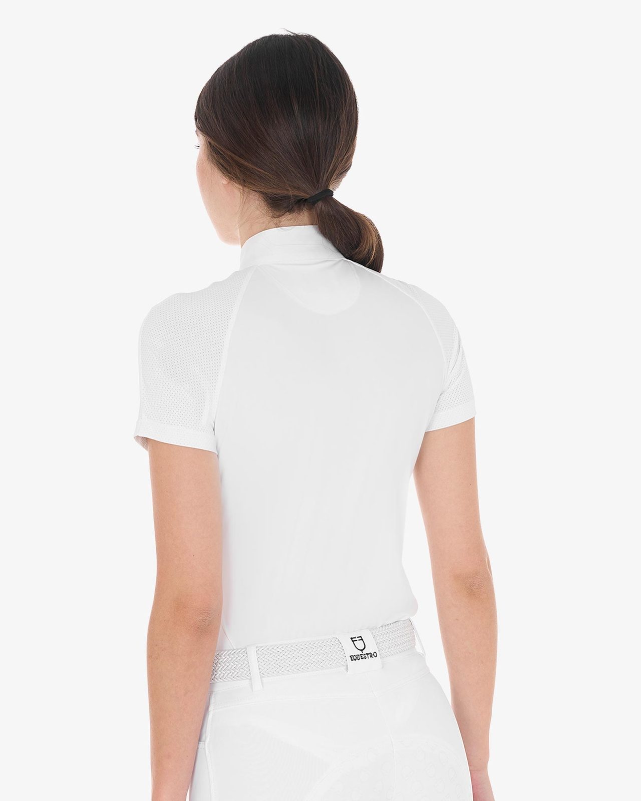 Polo donna da concorso slim fit elasticizzata