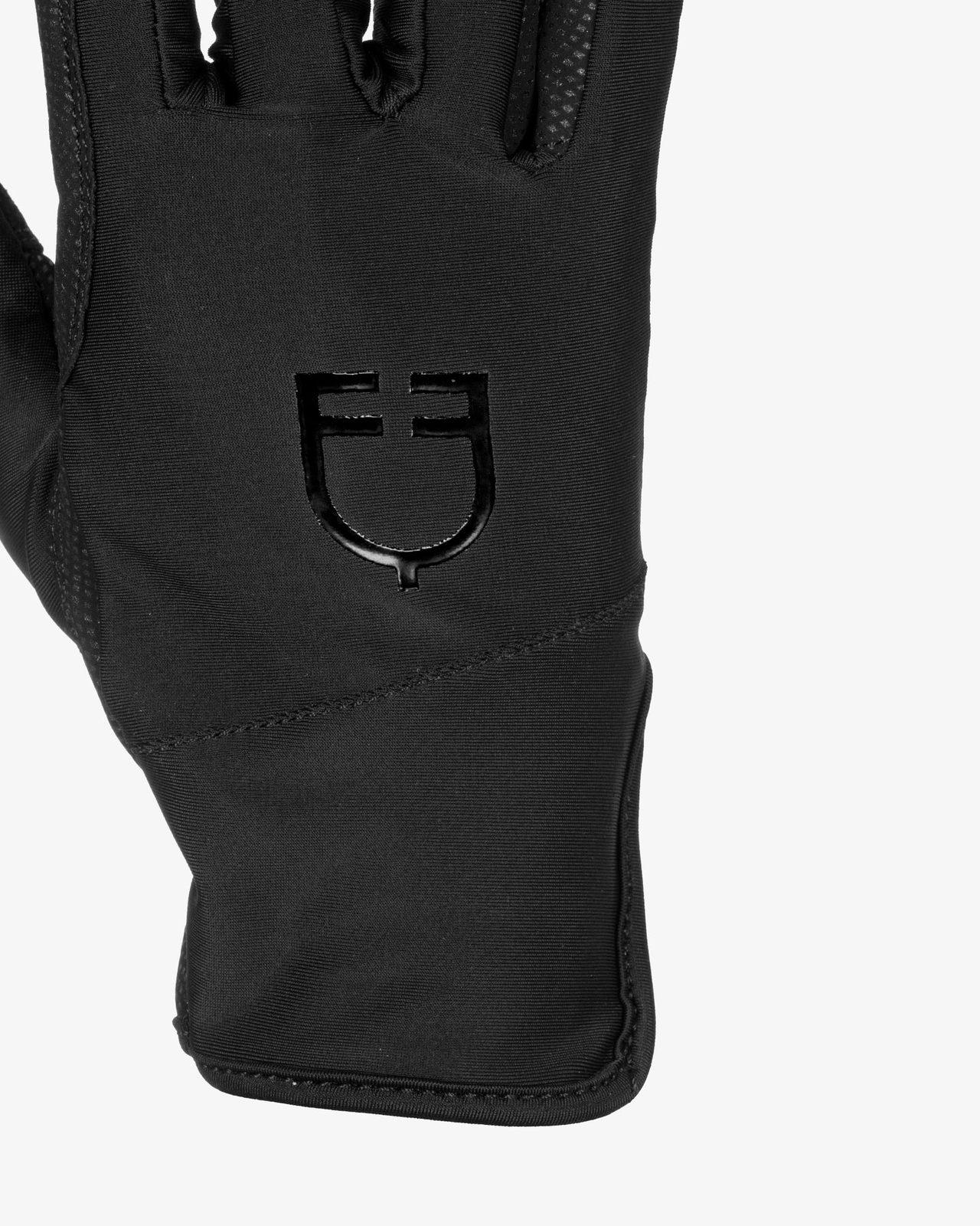 Guanti donna in speciale tessuto in elastan con logo