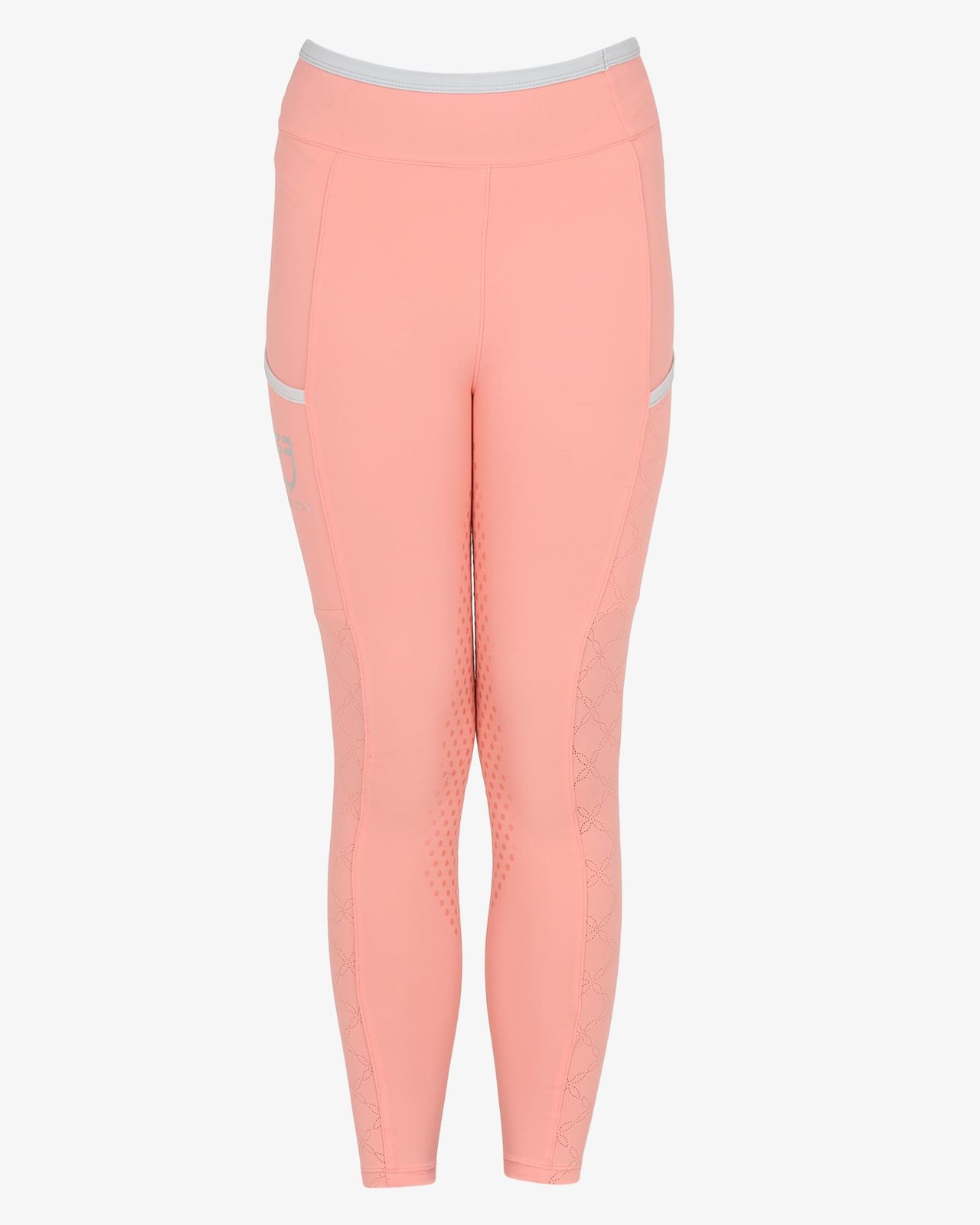 Leggings bambina con decorazioni perforate