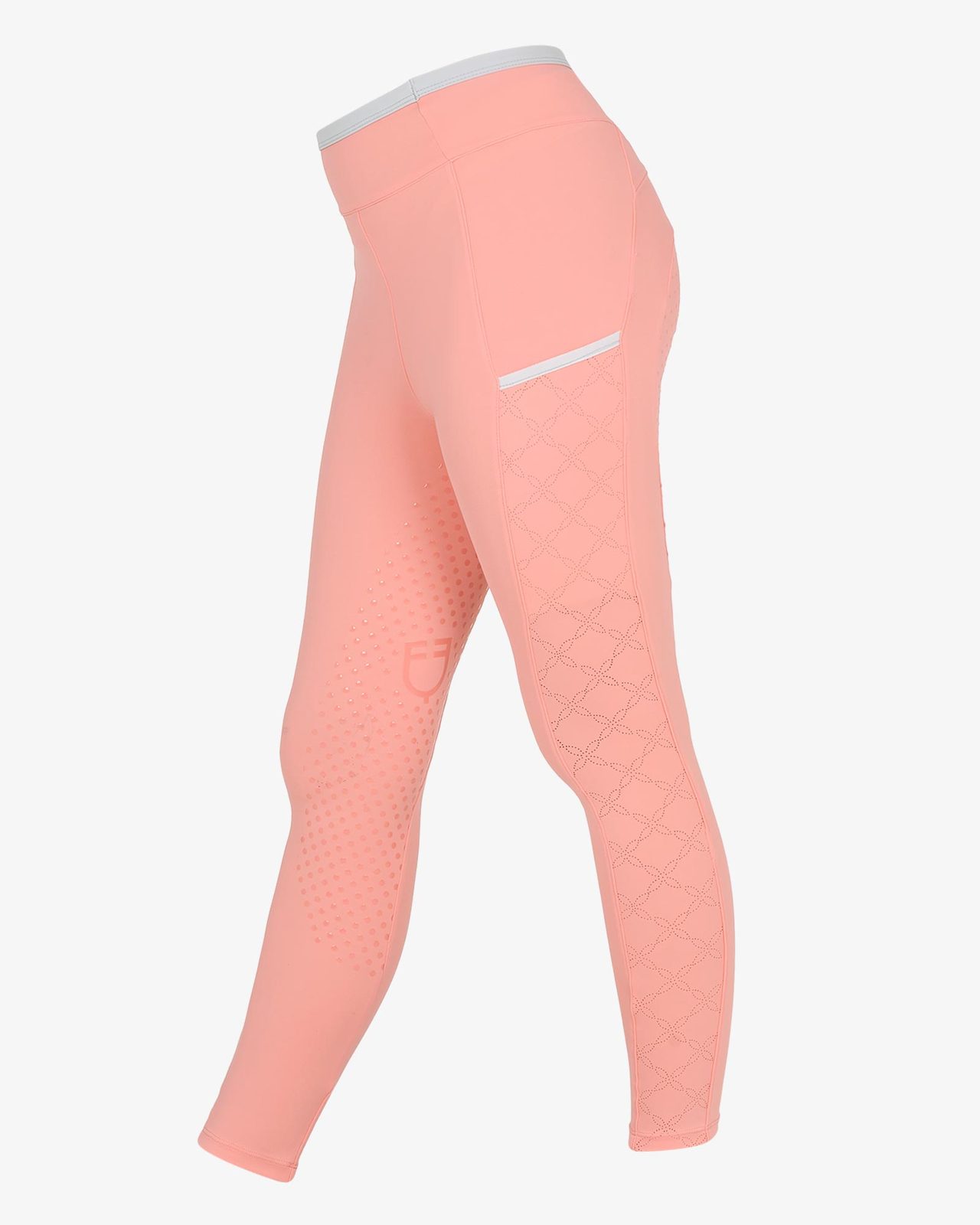 Leggings bambina con decorazioni perforate